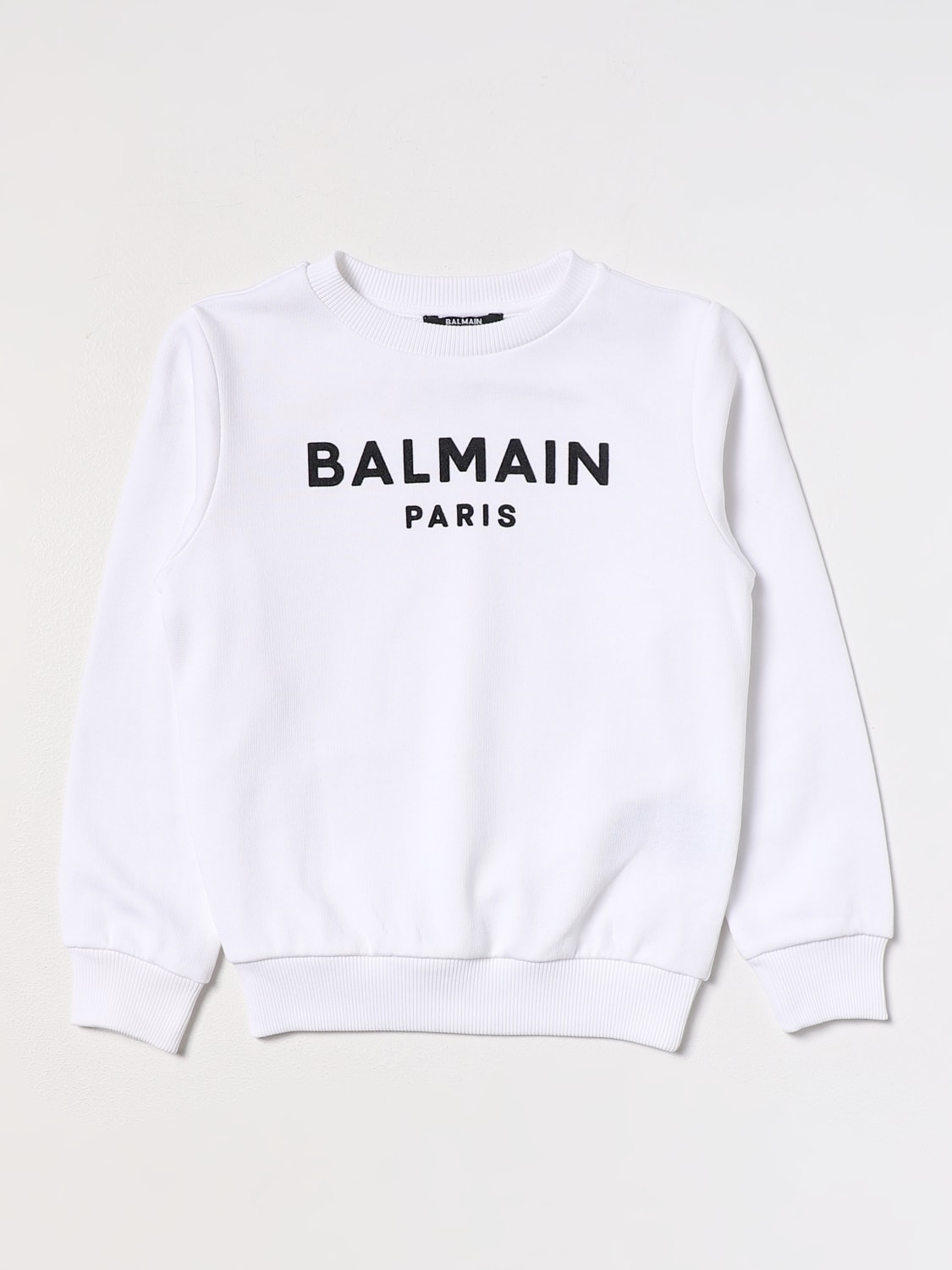 BALMAIN 스웨터: 스웨터 남아 Balmain Kids, 화이트 - Img 1