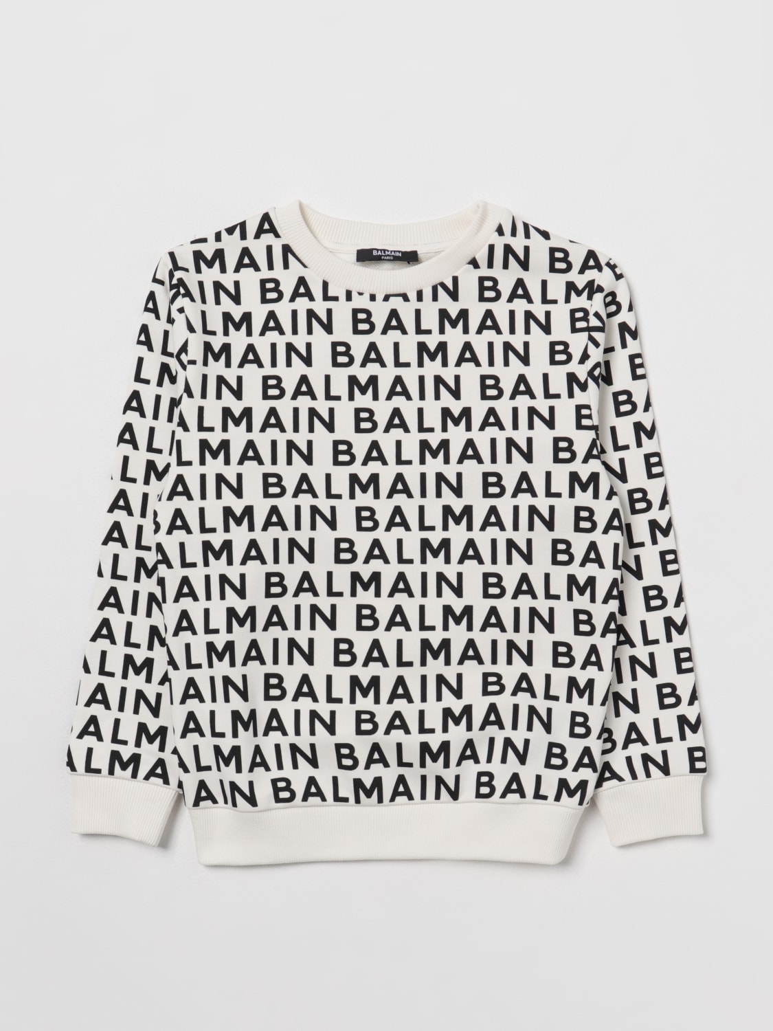 BALMAIN 스웨터: 스웨터 남아 Balmain Kids, 화이트 - Img 1