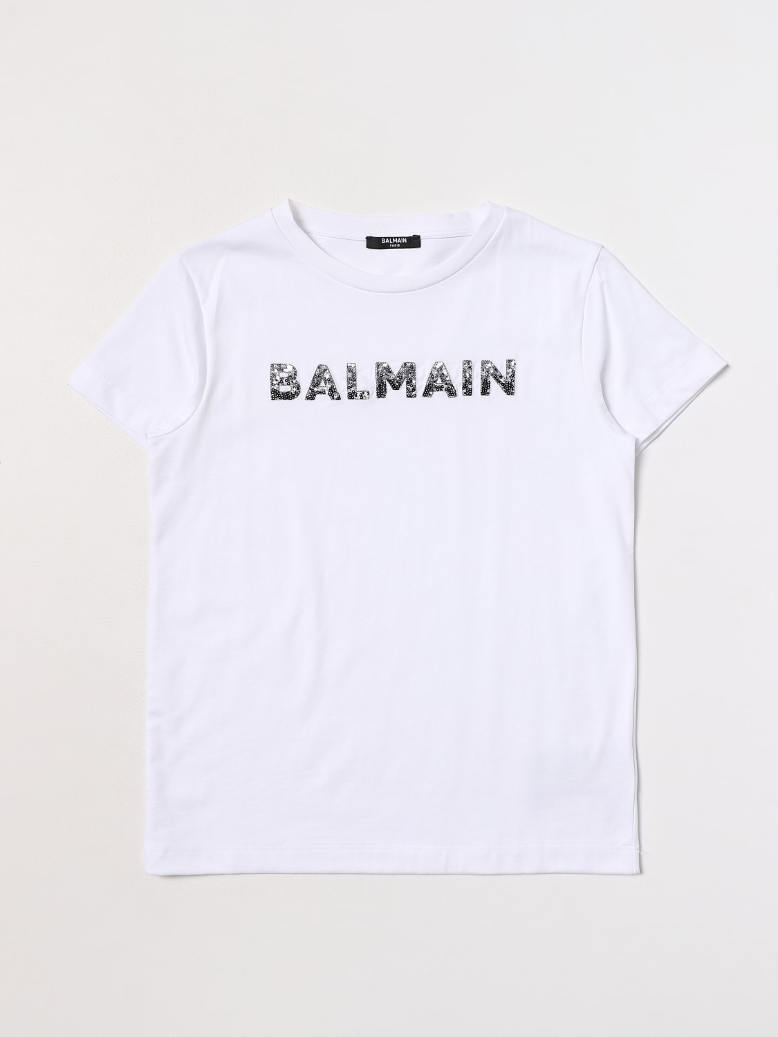 BALMAIN 티셔츠: 티셔츠 남아 Balmain Kids, 화이트 - Img 1