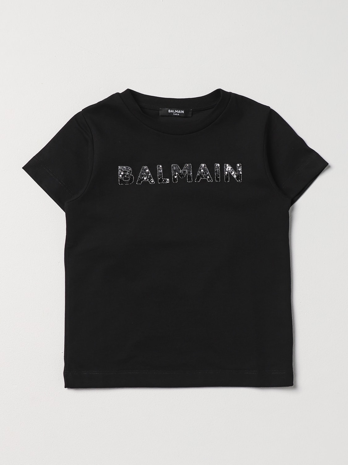 BALMAIN 티셔츠: 티셔츠 남아 Balmain Kids, 블랙 - Img 1