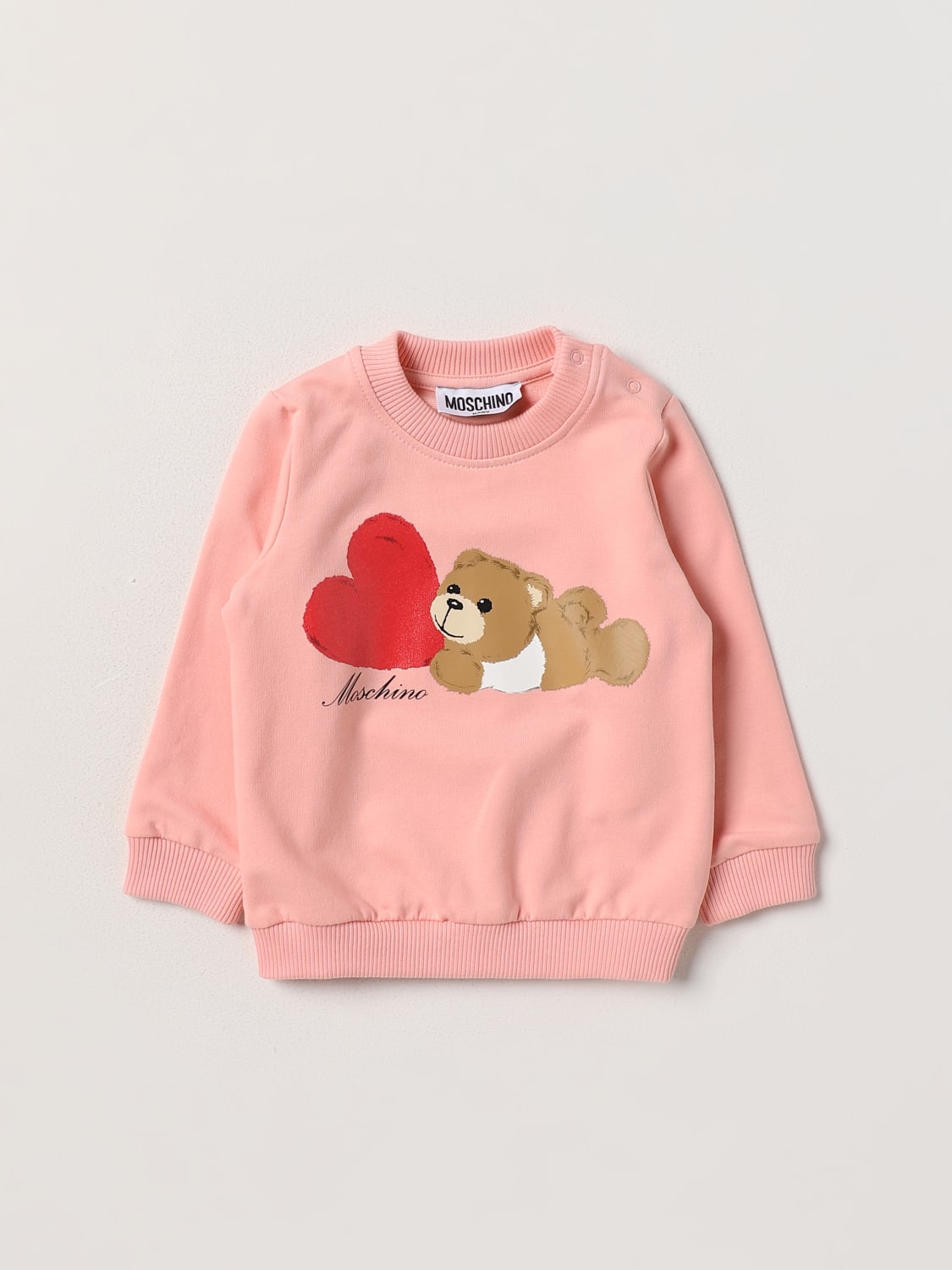 MOSCHINO JERSEY: Jersey niños Moschino Baby, Rosa - Img 1