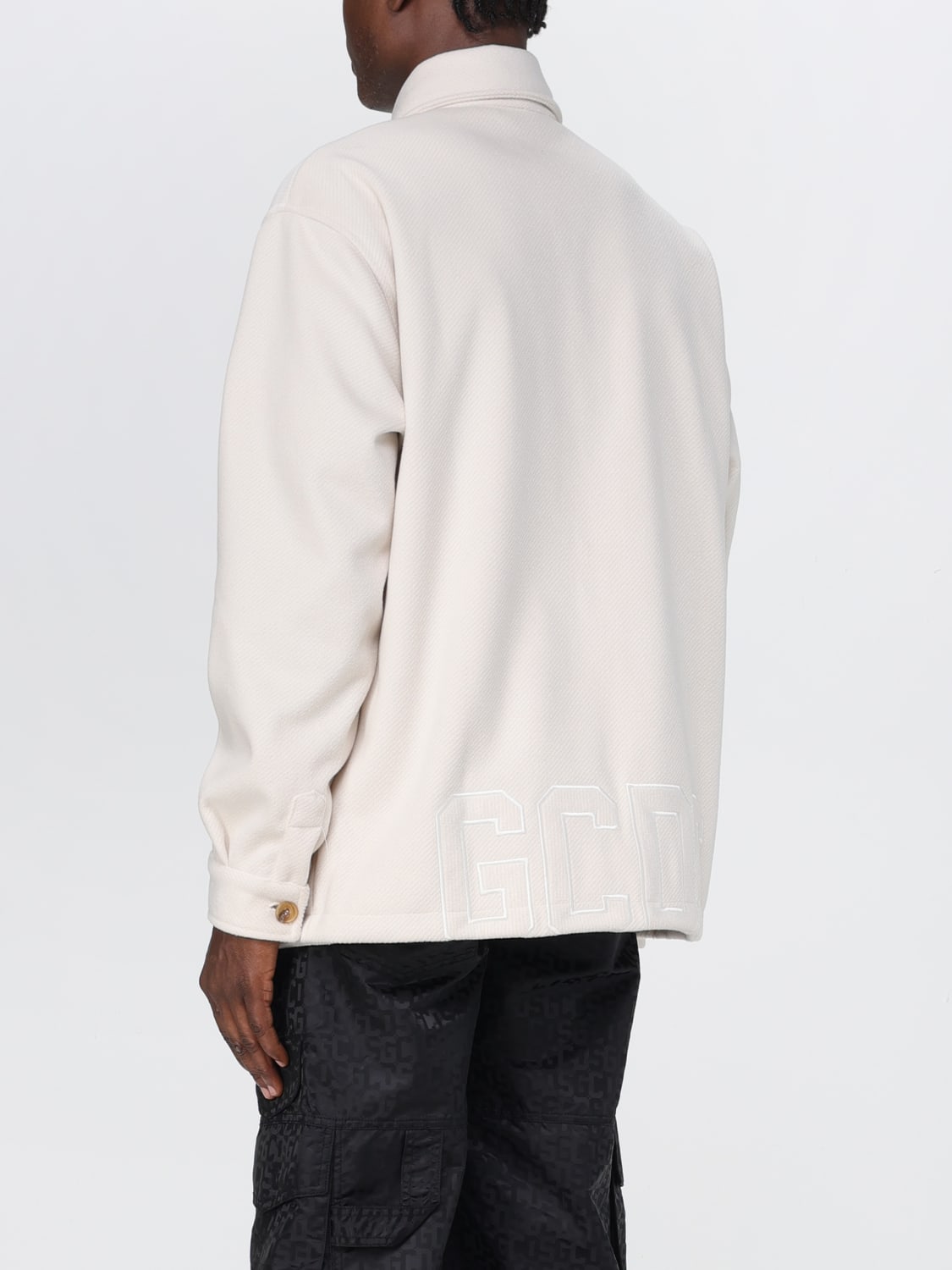 GCDS JACKET: Blazer men GCDS, Yellow Cream - Img 3