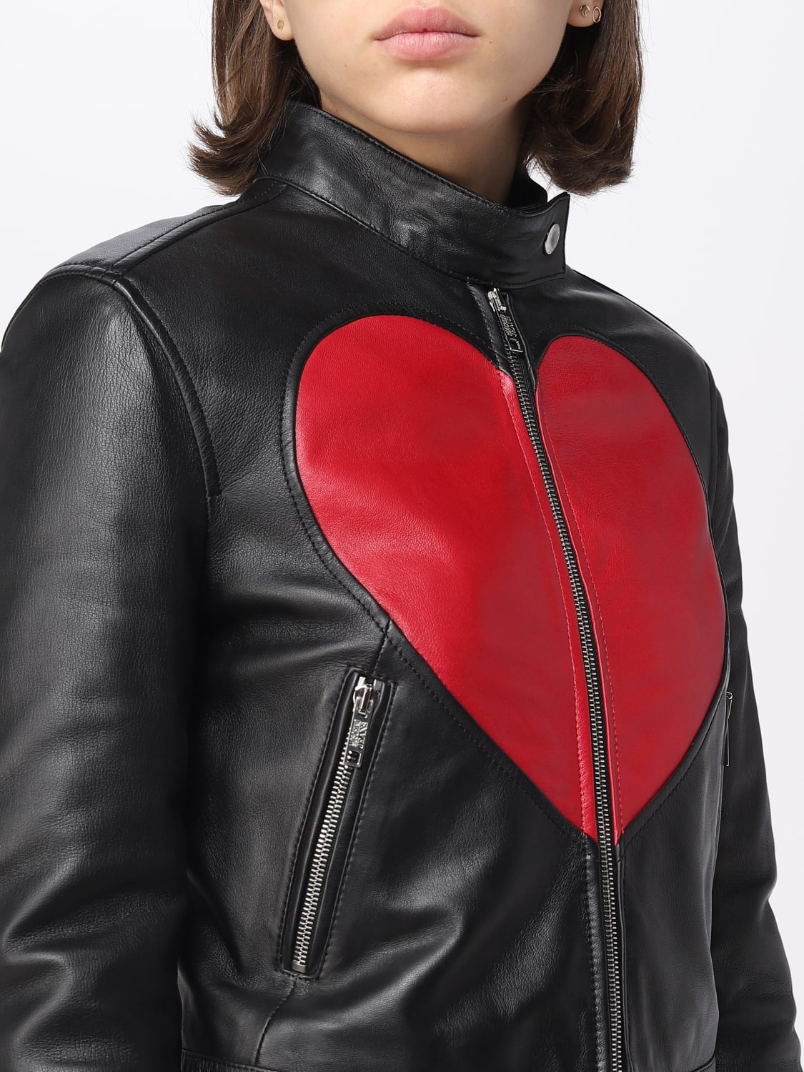 ジャケット MOSCHINO JEANS Woman Jacket Black 37028221 1555 Moschino Jeans Outlet: Jacket woman - Black | Moschino Jeans