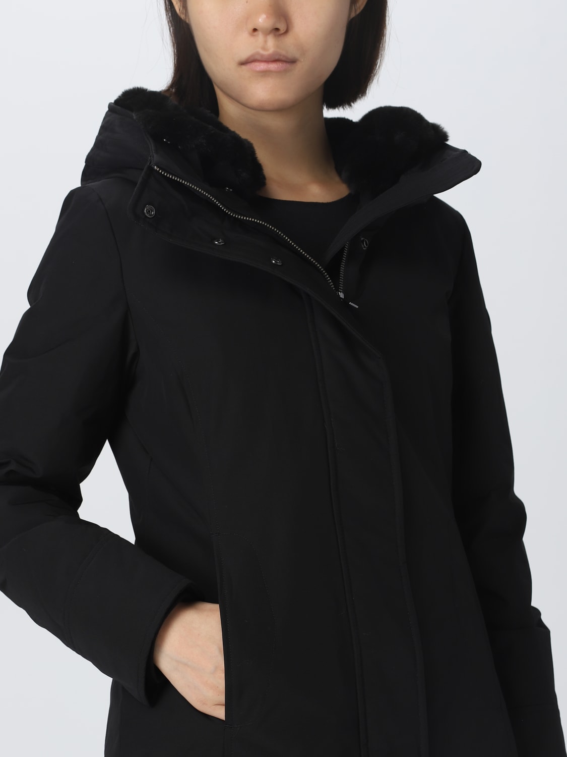 WOOLRICH MANTEL: Jacke damen Woolrich, Schwarz - Img 4
