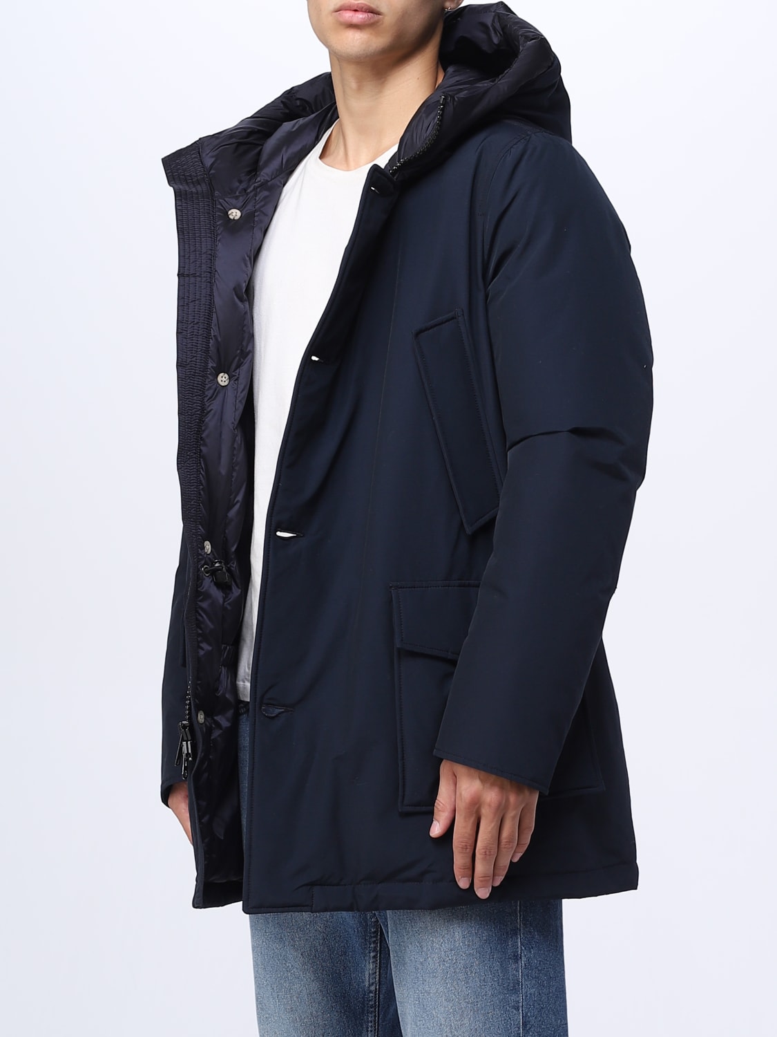 WOOLRICH COAT: Jacket men Woolrich, Blue - Img 3