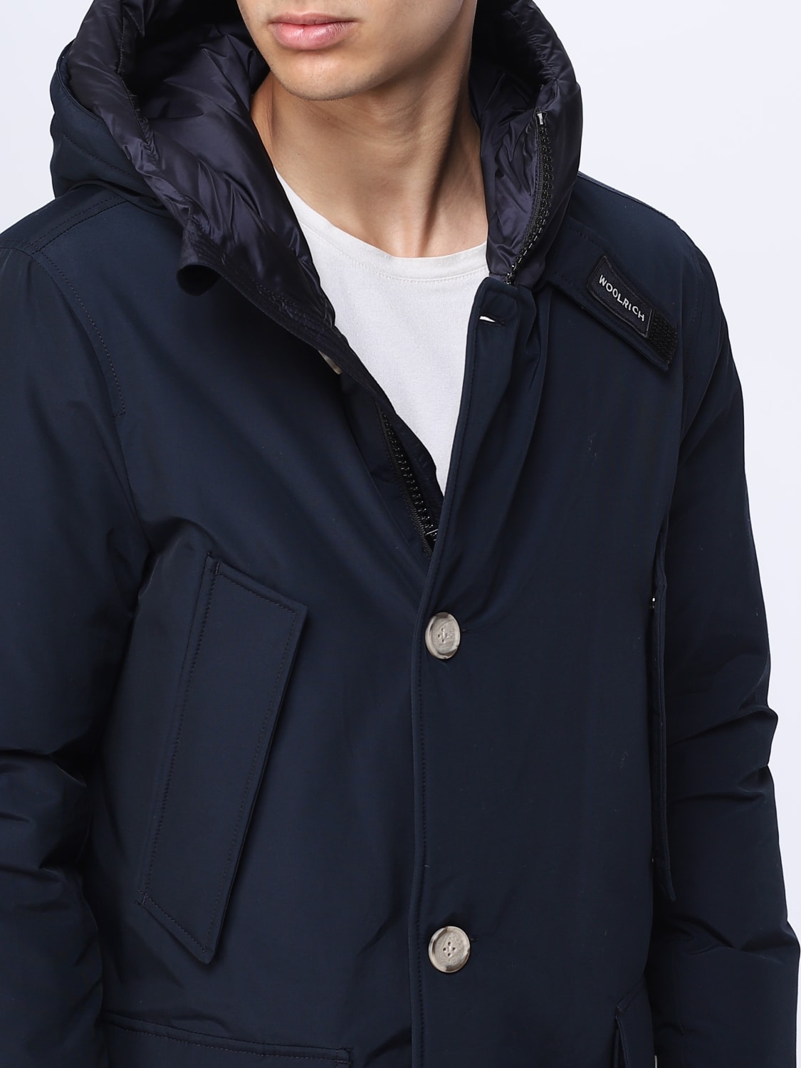 WOOLRICH COAT: Jacket men Woolrich, Blue - Img 4