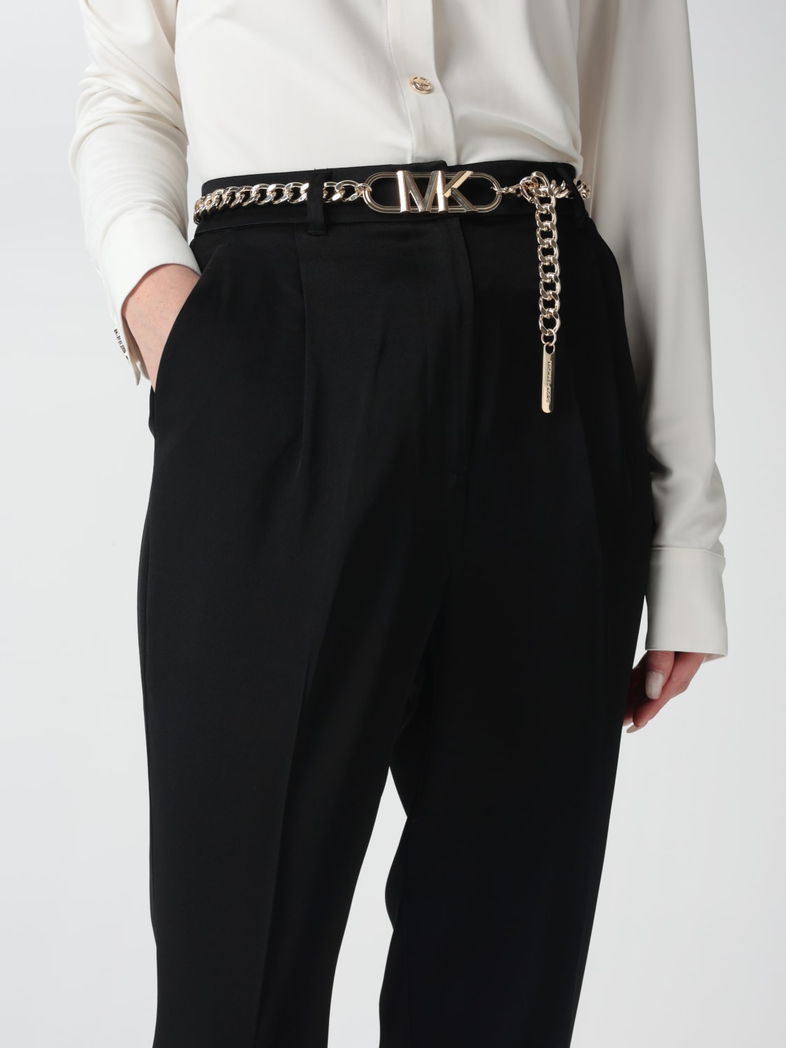 パンツ Michael Kors Woman Pants Black MF330HK99G 001 Michael Kors Outlet: Pants woman - Black | Michael Kors