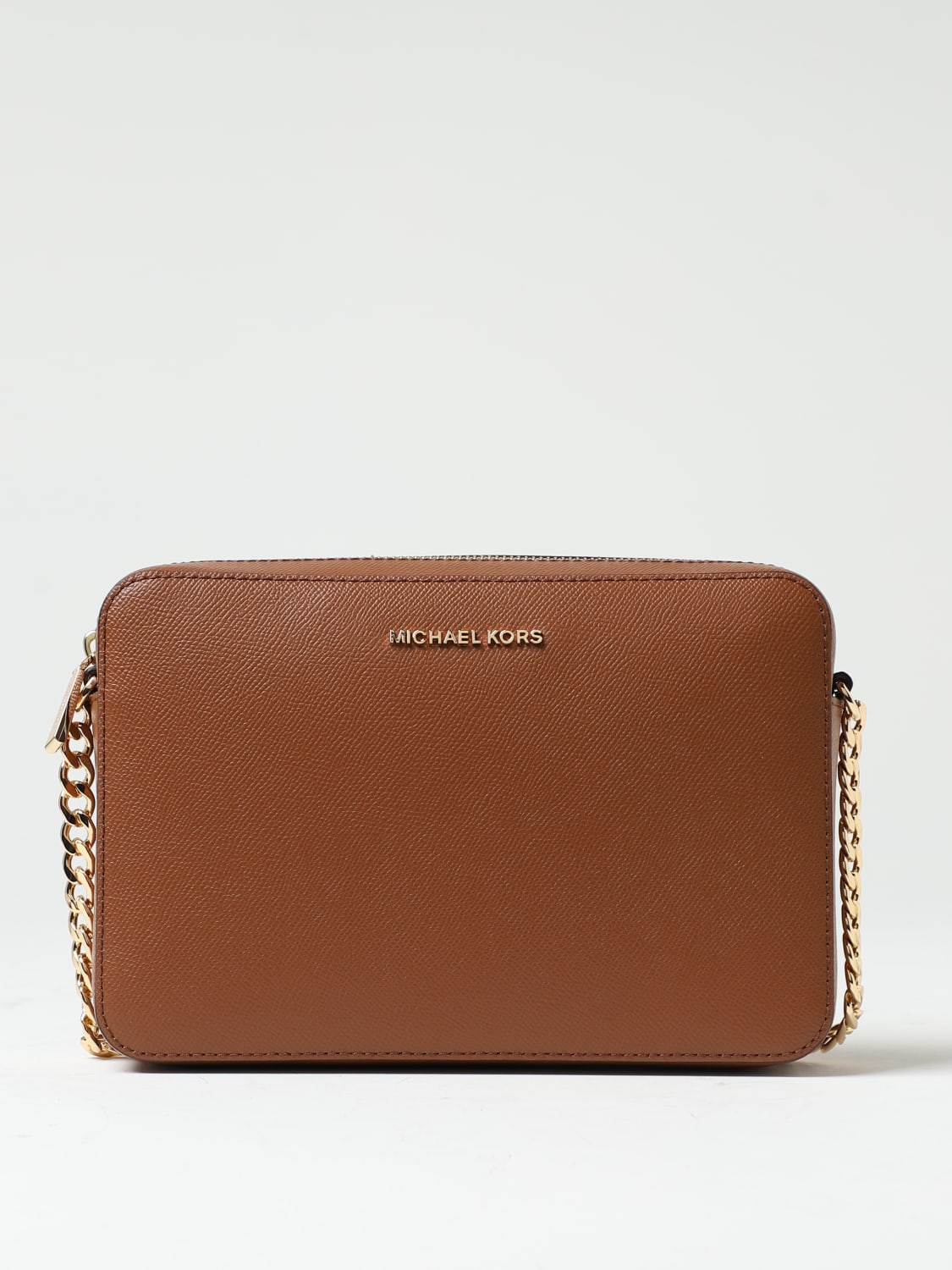 MICHAEL MICHAEL KORS Jet Set bag in grained leather Leather Michael Michael Kors crossbody bags 32S4GTVC3L online at GIGLIO.COM