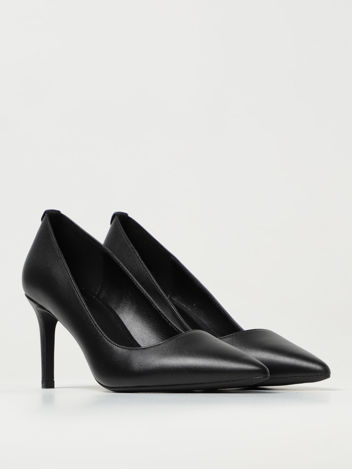 Michael kors shoes black heels clearance