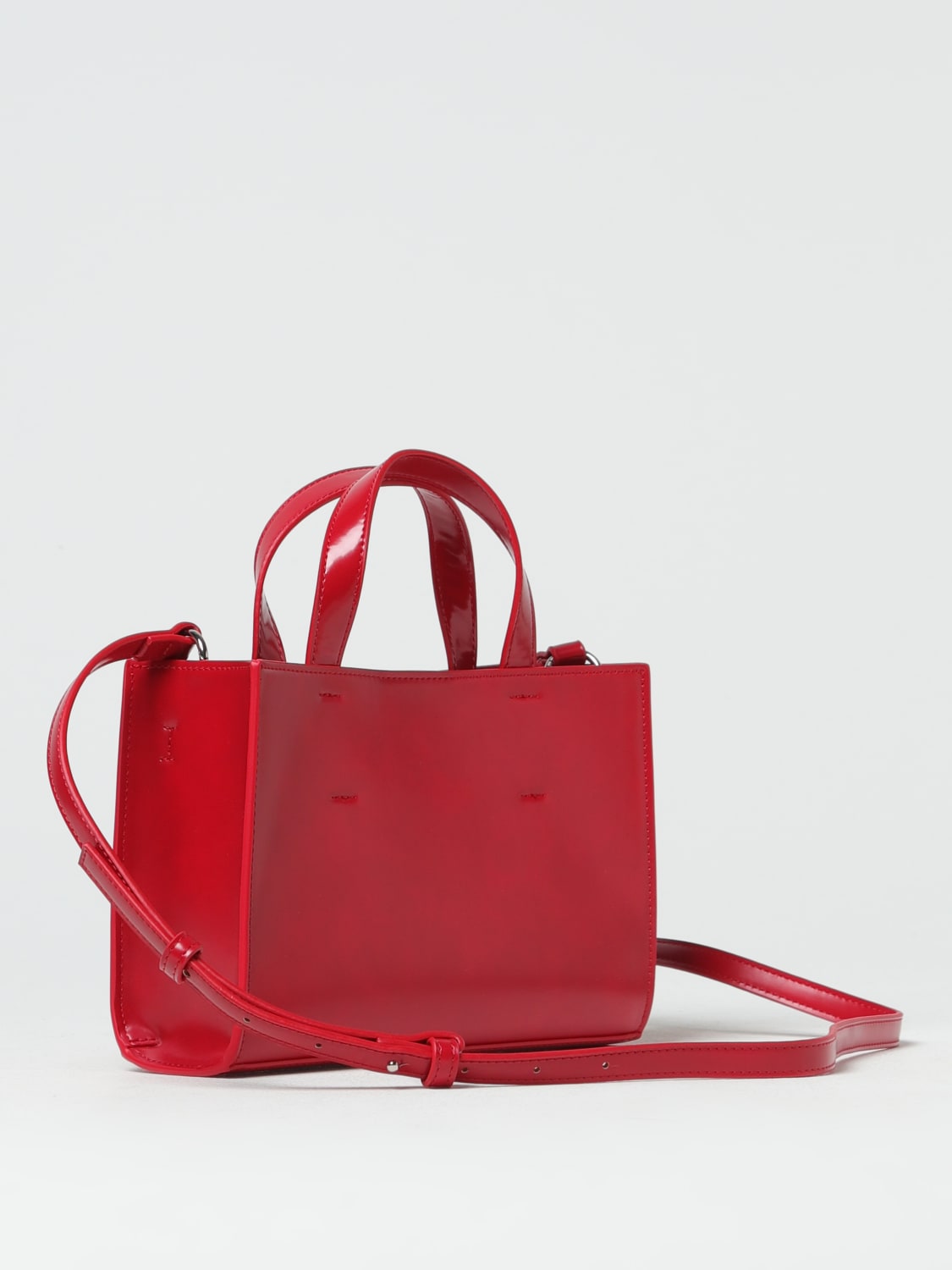 MSGM BORSA A MANO: Borsa MSGM in pelle sintetica, Rosso - Img 2