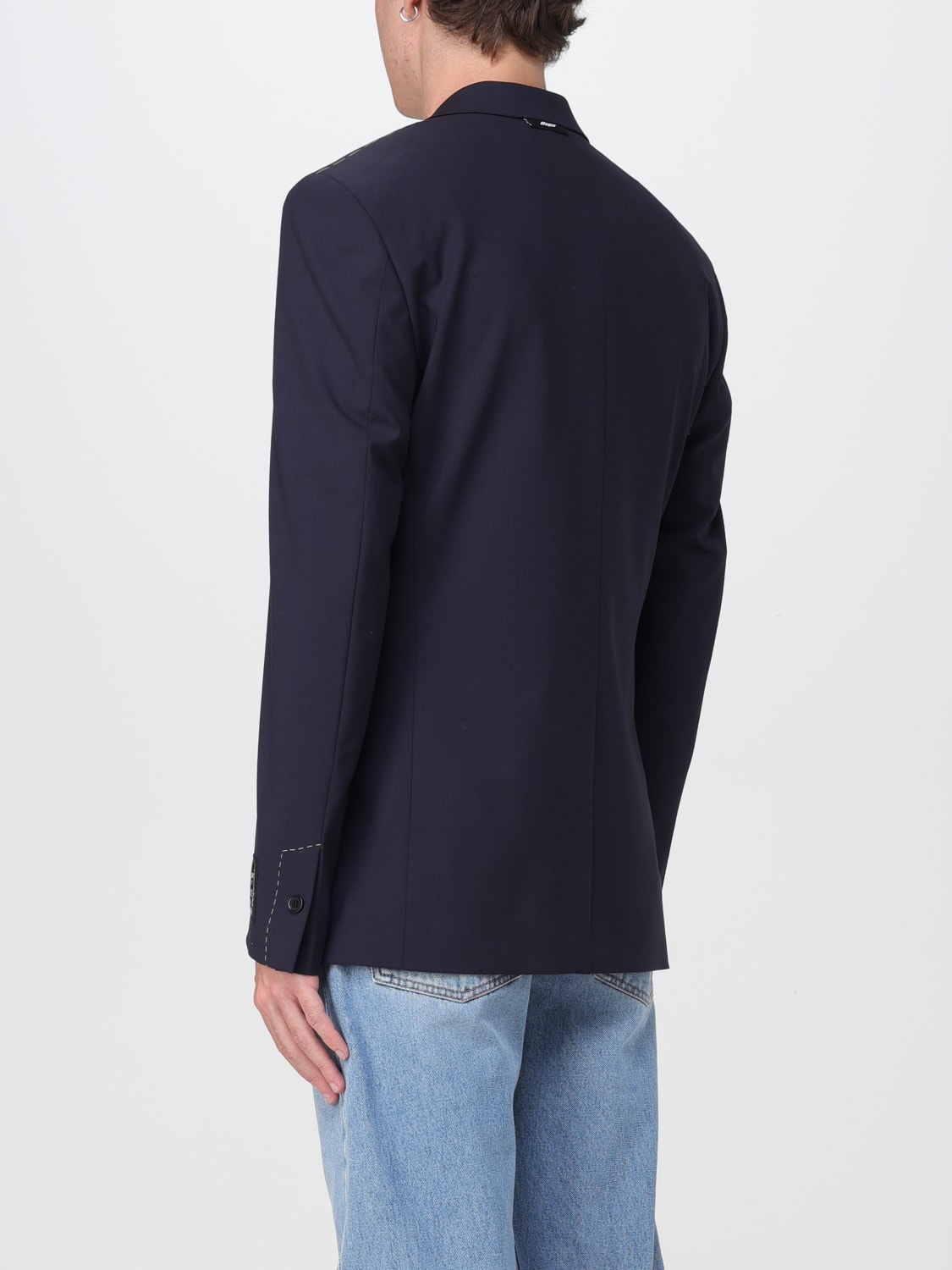 MSGM JACKET: Blazer men MSGM, Blue - Img 3