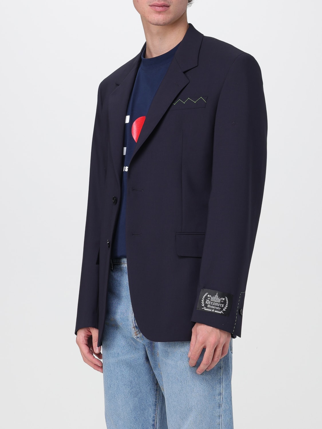 MSGM JACKET: Blazer men MSGM, Blue - Img 4