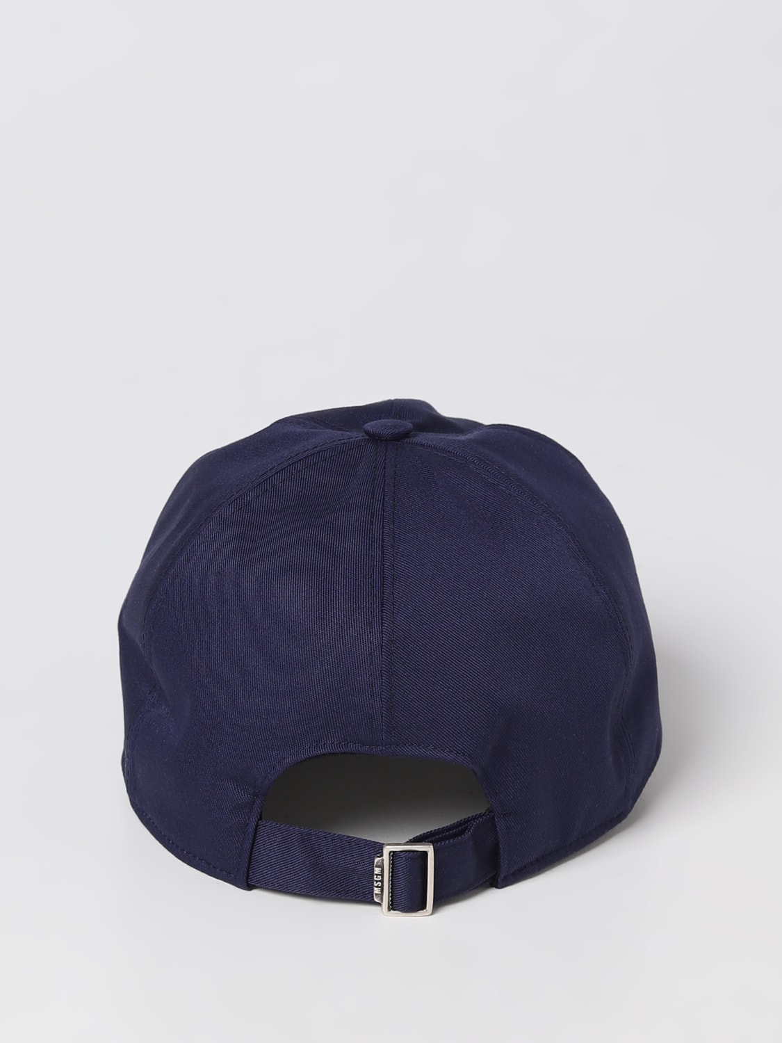 MSGM HAT: MSGM hat in cotton with embroidered logo, Blue - Img 3