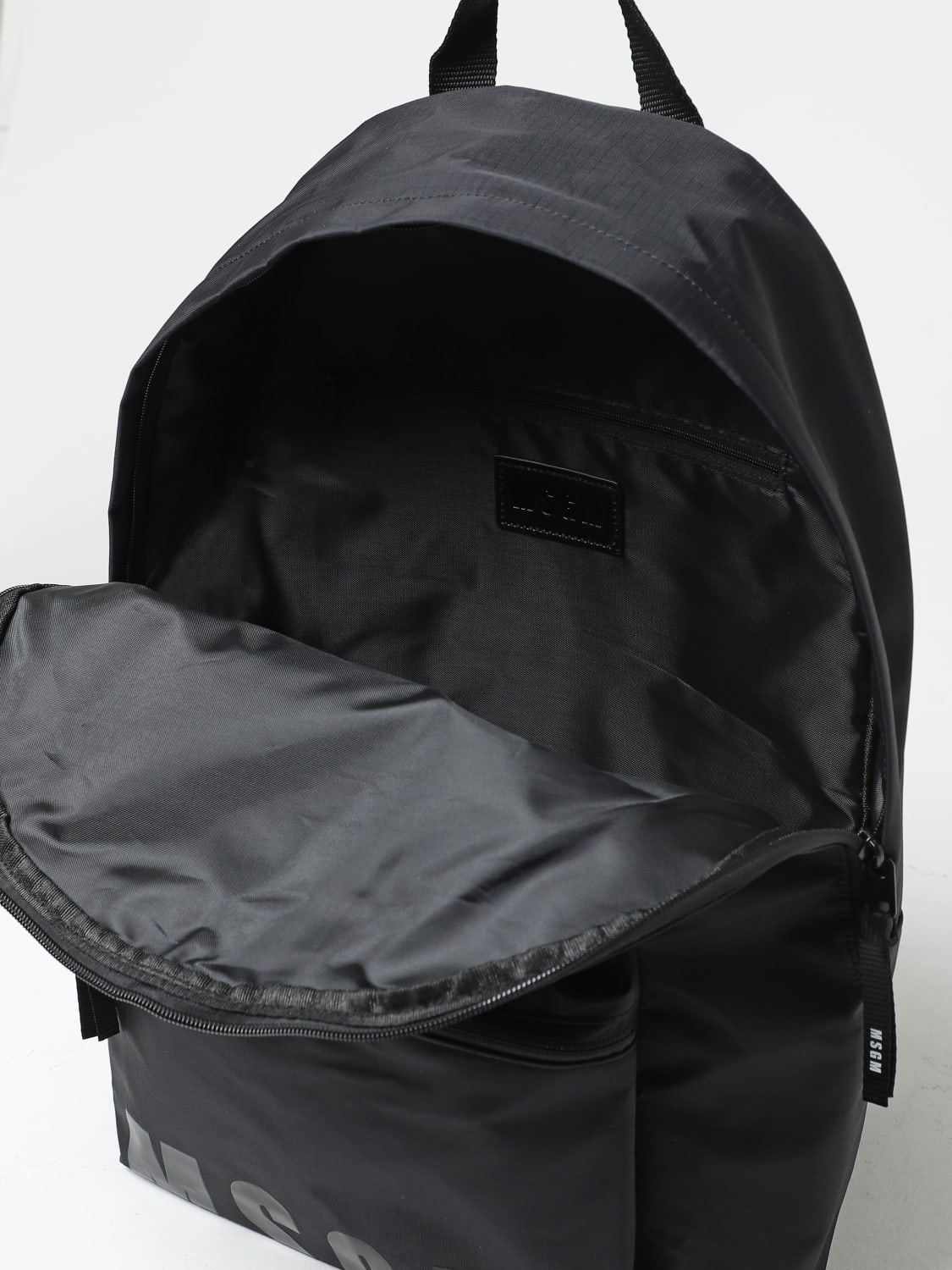 MSGM BACKPACK: MSGM backpack in nylon, Black - Img 4