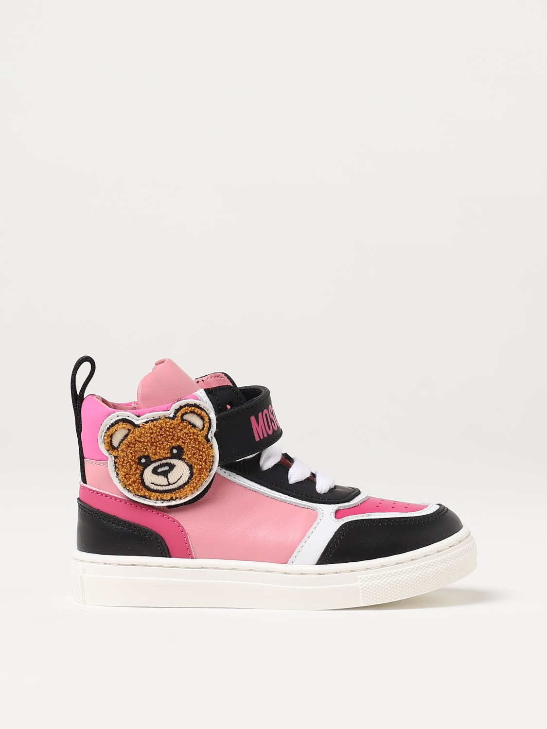 MOSCHINO BASKETS: Baskets enfant Moschino Baby, Rose - Img 1