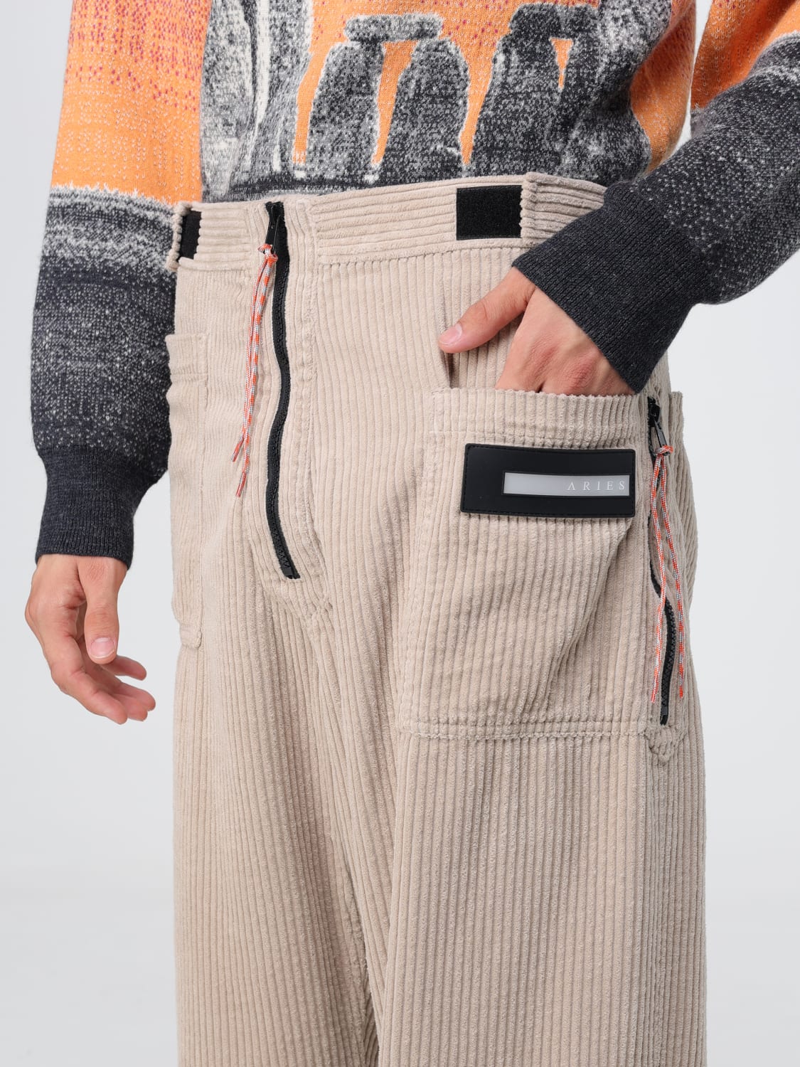 ARIES HOSE: Hose herren Aries, Beige - Img 4