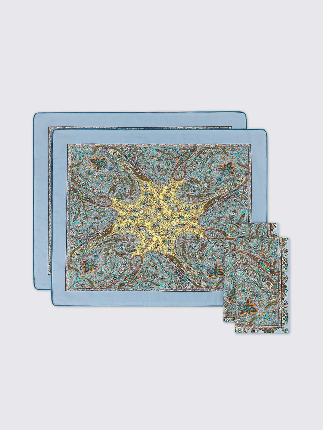 ETRO HOME TABLE LINENS: Placemat homeware Etro Home, Gnawed Blue - Img 1