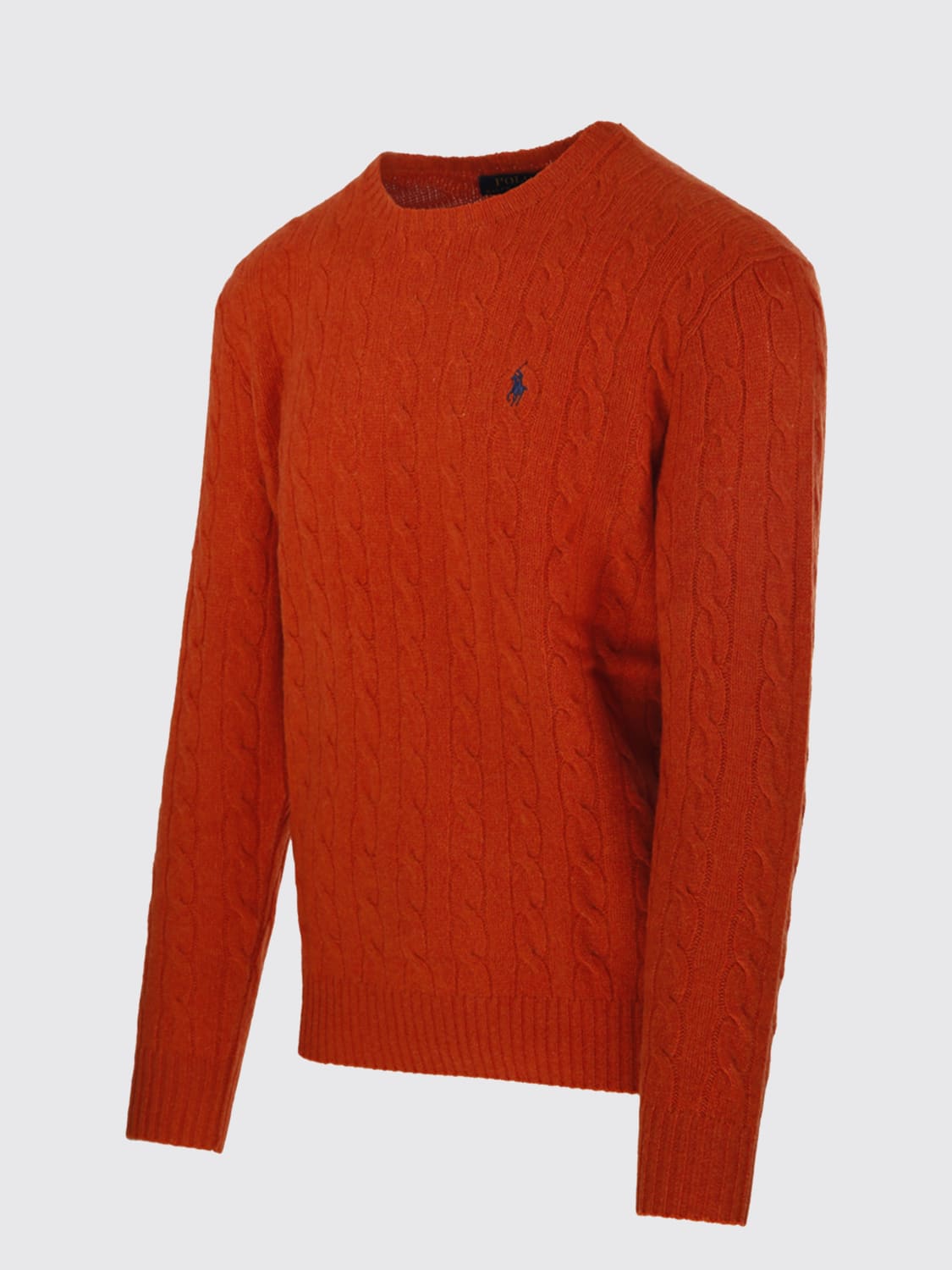 POLO RALPH LAUREN MAGLIA: Maglia Polo Ralph Lauren in lana e cashmere, Denim - Img 3