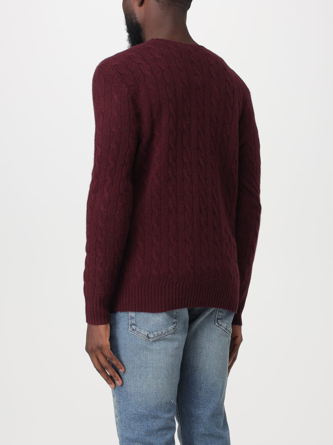 POLO RALPH LAUREN MAGLIA: Maglia Polo Ralph Lauren in lana e cashmere, Bordeaux - Img 2