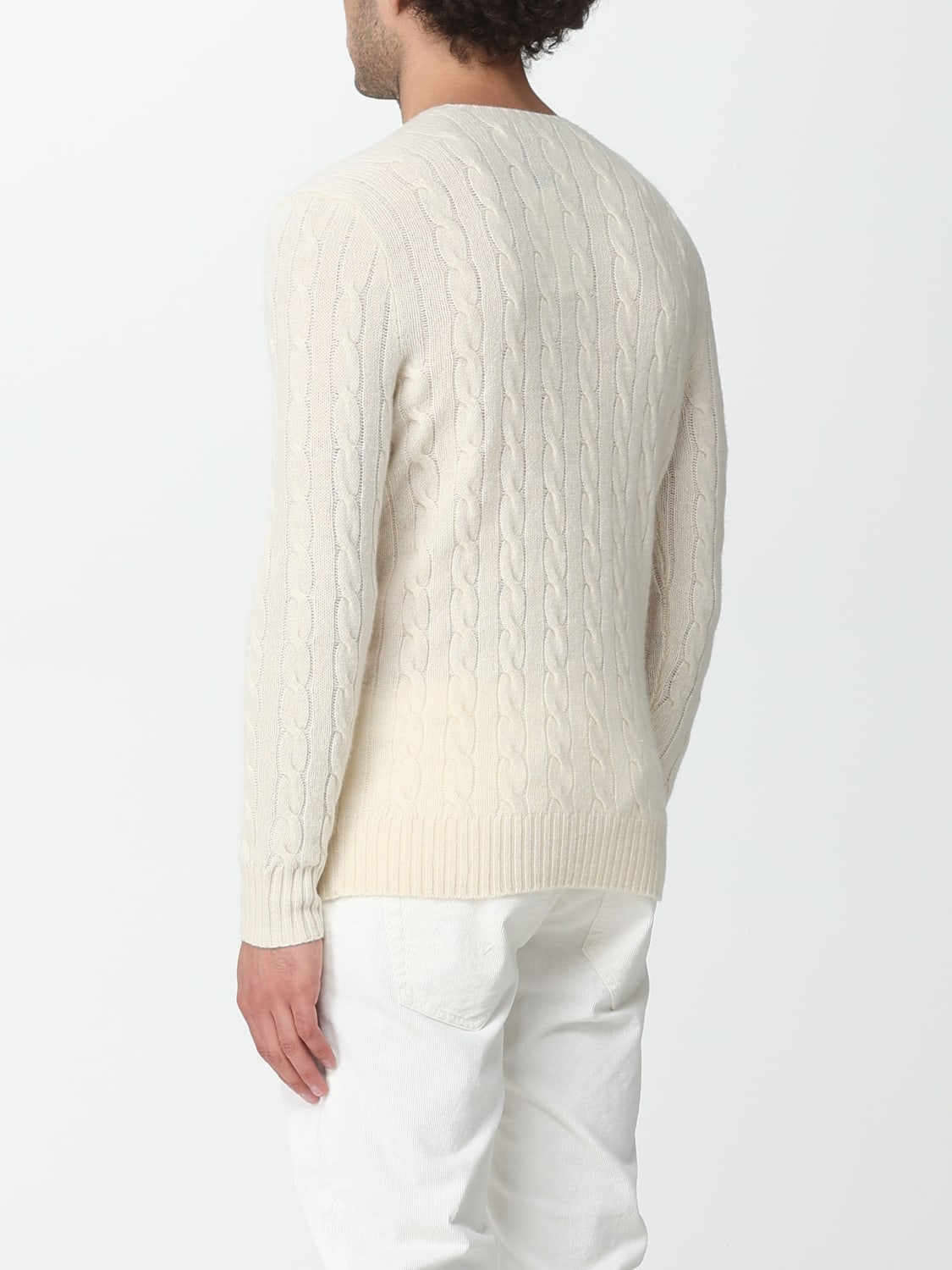 POLO RALPH LAUREN MAGLIA: Maglia Polo Ralph Lauren in lana e cashmere, Panna - Img 2