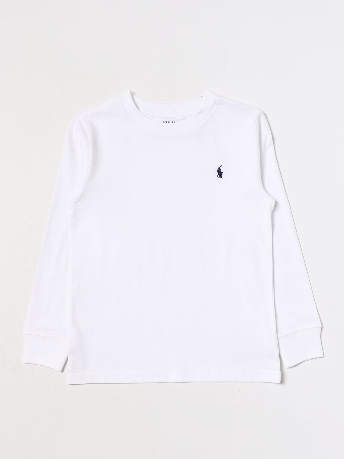 POLO RALPH LAUREN T-SHIRT: T-shirt kids Polo Ralph Lauren, White - Img 1