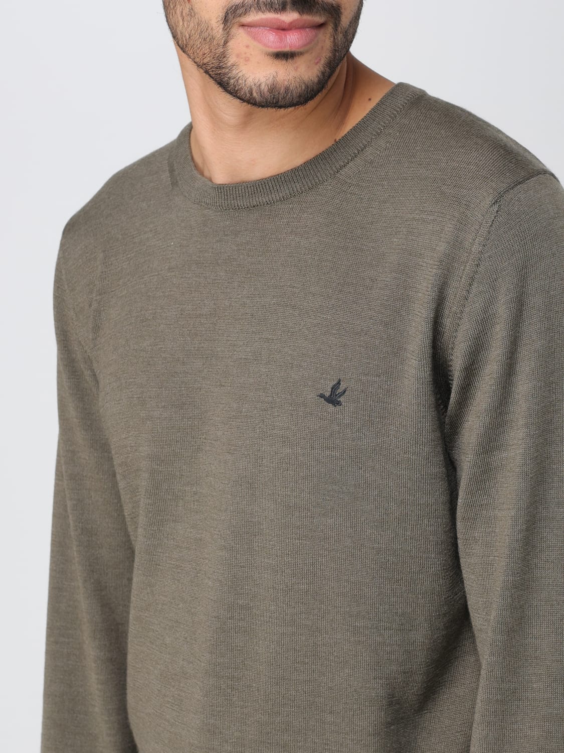 BROOKSFIELD 毛衣: 毛衣 男士 Brooksfield, 灰绿色 - Img 3