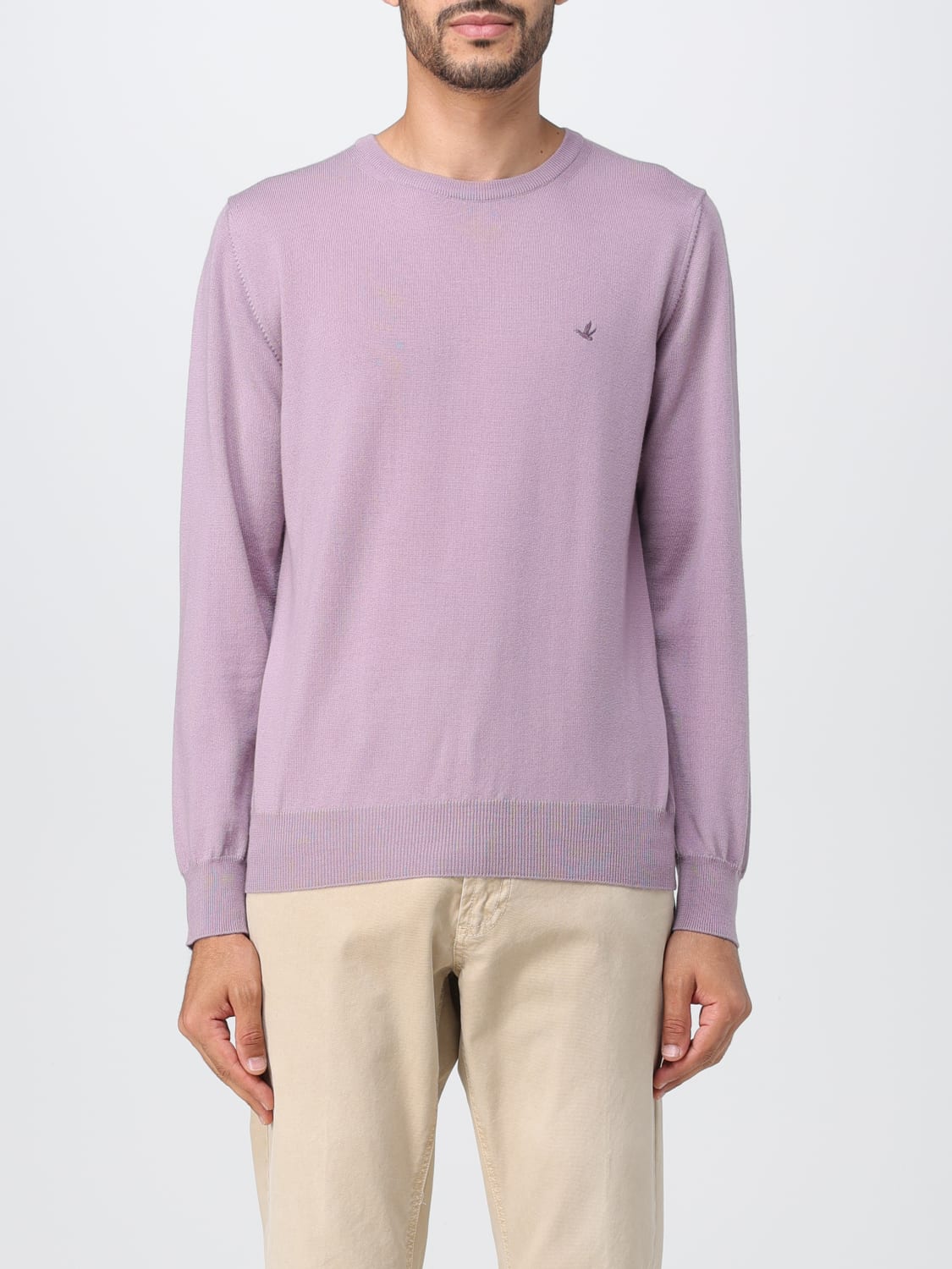 Brooksfield Outlet Pull homme Lilas Pull Brooksfield 203EP001 en ligne sur GIGLIO.COM