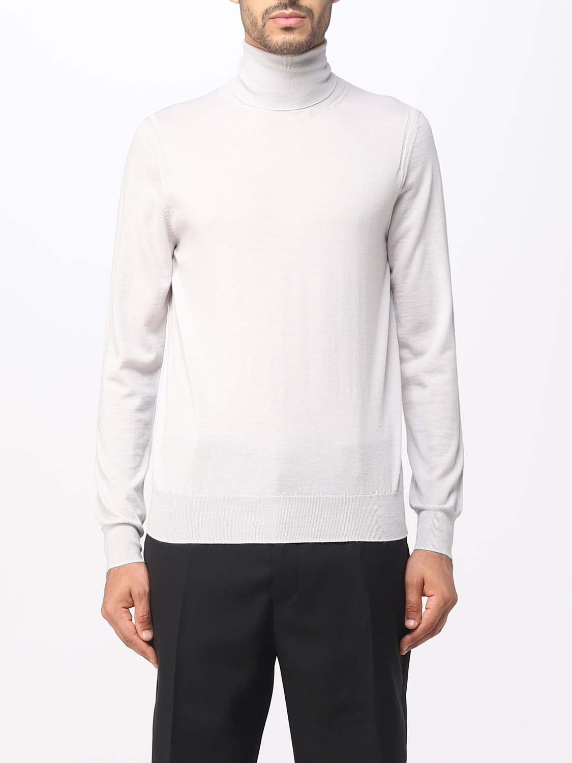 PAOLO PECORA SWEATER: Sweater men Paolo Pecora, Grey 1 - Img 1