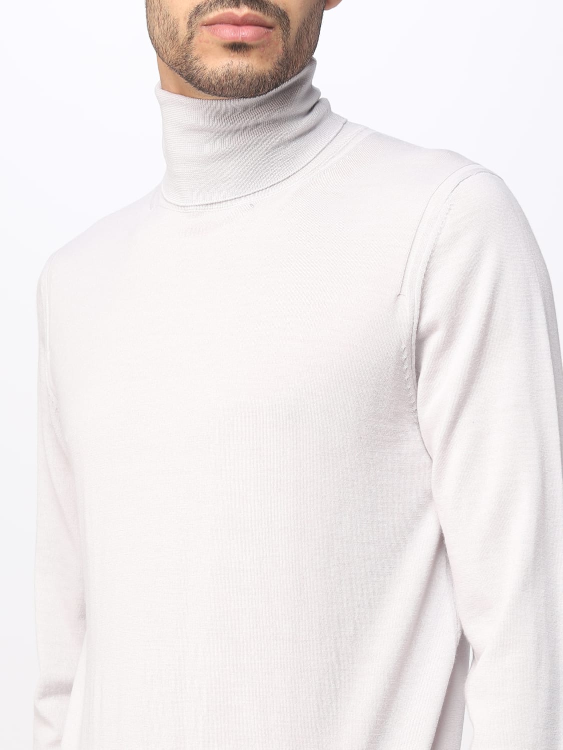 PAOLO PECORA SWEATER: Sweater men Paolo Pecora, Grey 1 - Img 3