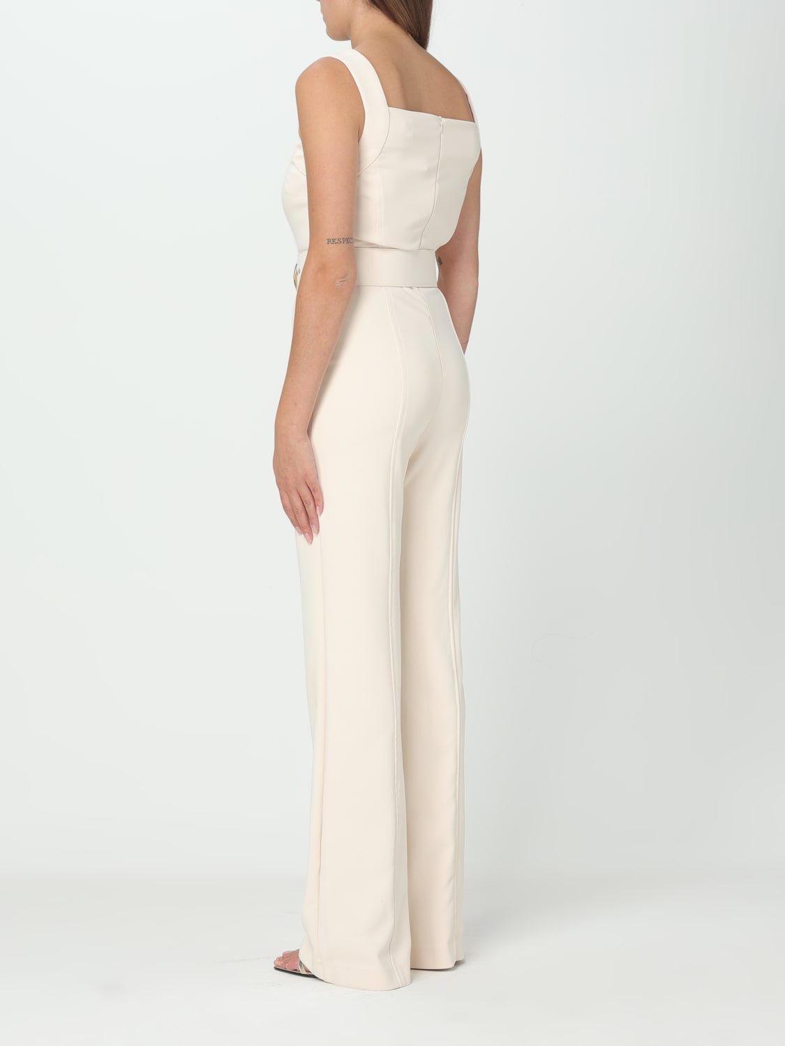 SIMONA CORSELLINI JUMPSUIT: Dress woman Simona Corsellini, Yellow Cream - Img 2