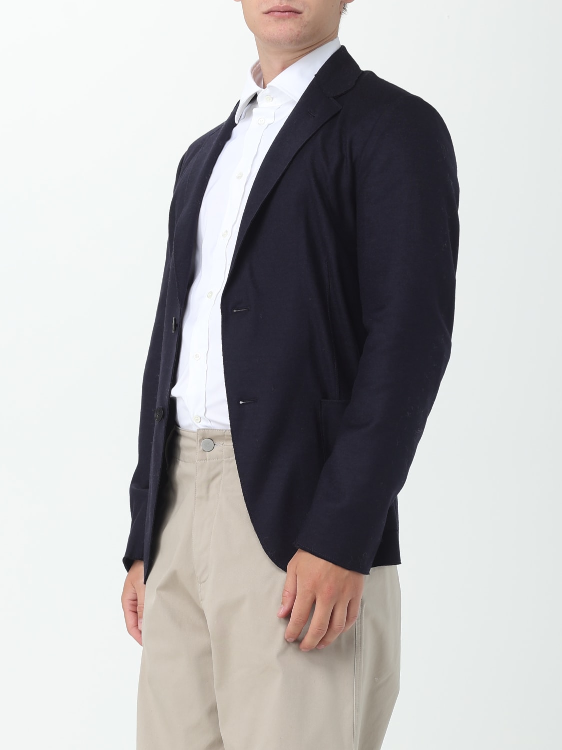Emporio Armani Outlet: Blazer men - Blue | Emporio Armani