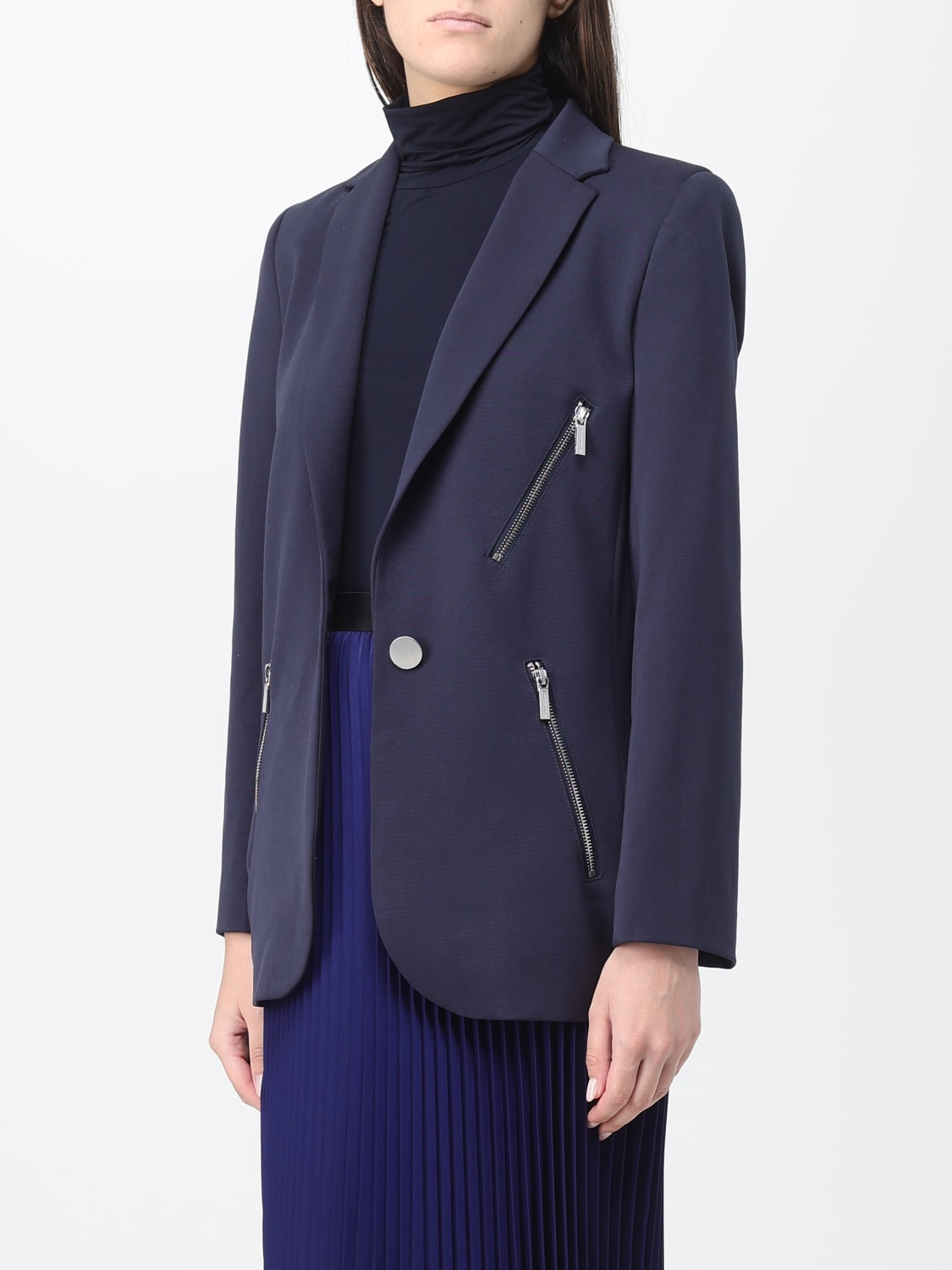 ARMANI EXCHANGE BLAZER: Blazer woman Armani Exchange, Blue - Img 3