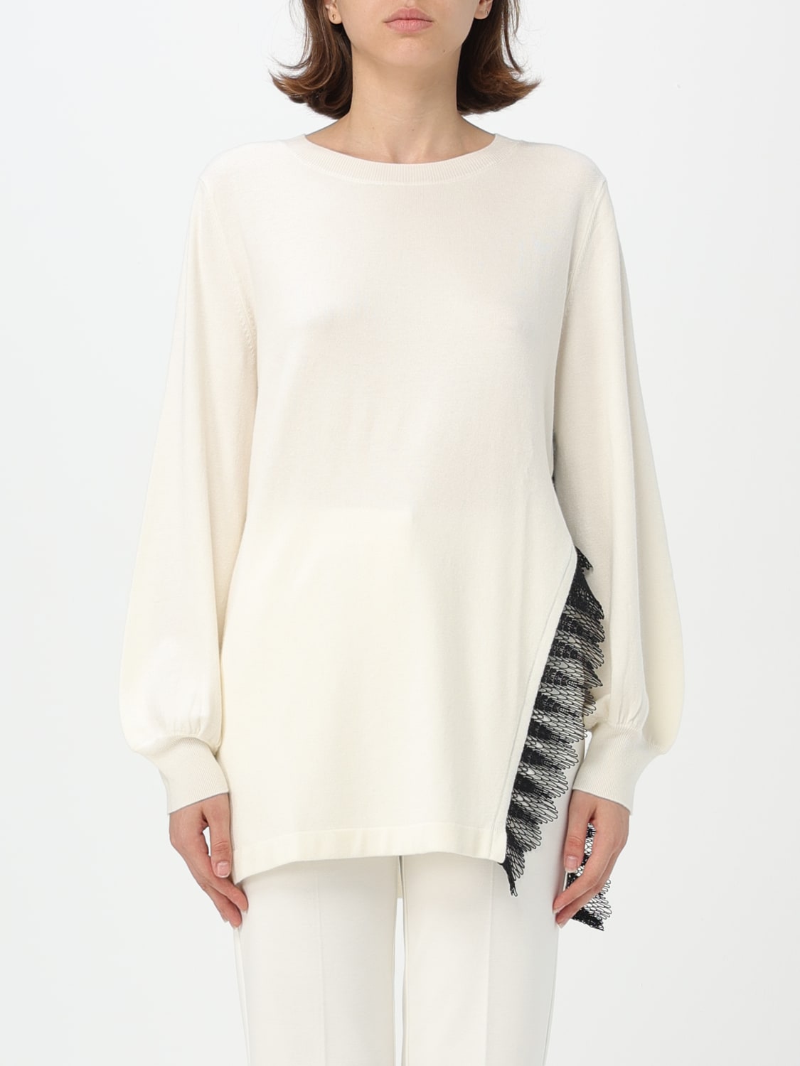 TWINSET PULL: Pull femme Twinset, Blanc - Img 1