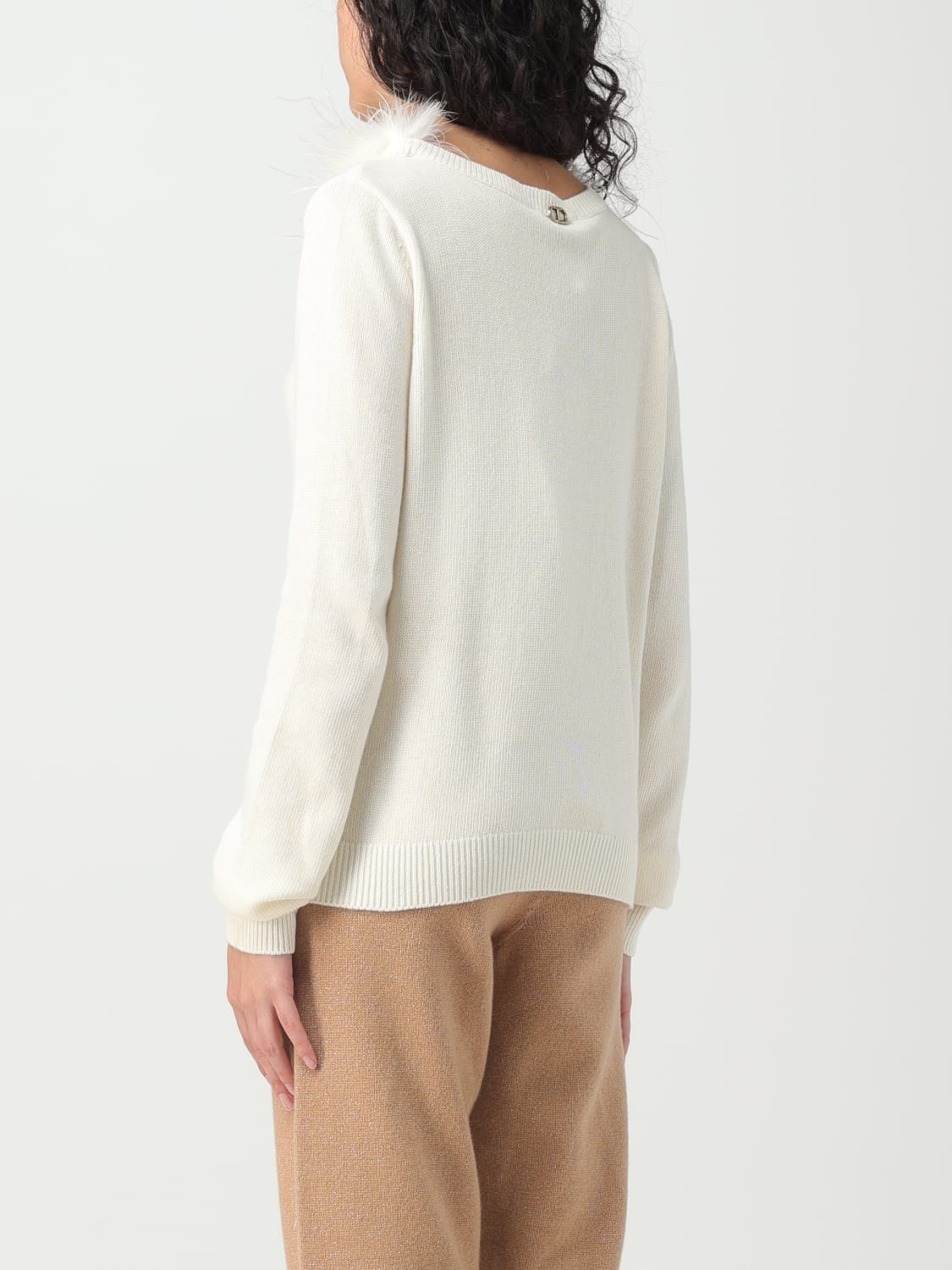 TWINSET SWEATER: Sweater woman Twinset, Yellow Cream - Img 2