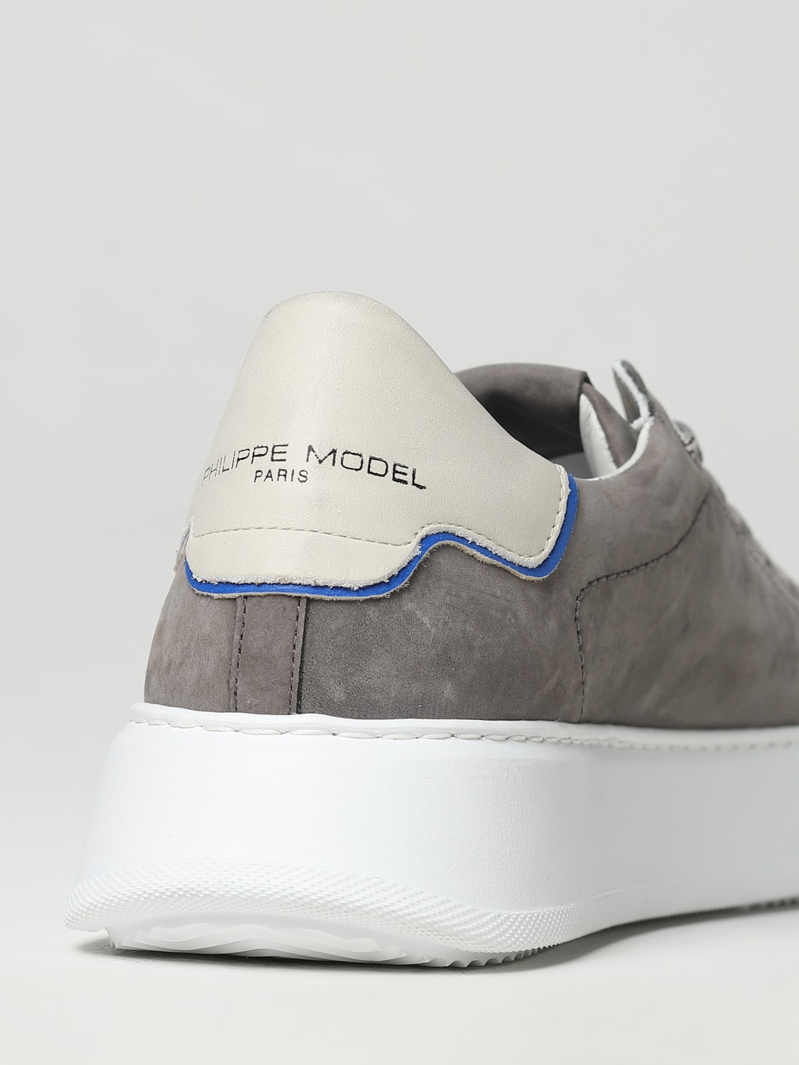 PHILIPPE MODEL SNEAKERS: Sneakers men Philippe Model, Charcoal - Img 3