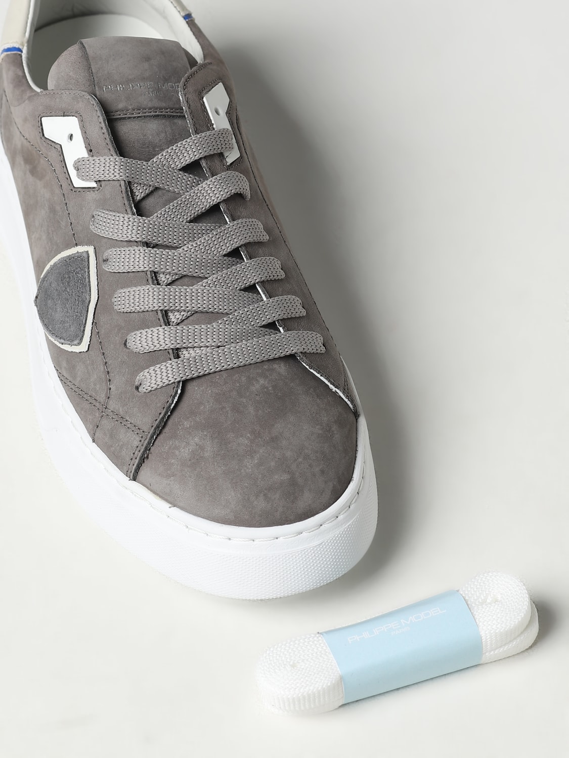 PHILIPPE MODEL SNEAKERS: Sneakers men Philippe Model, Charcoal - Img 4