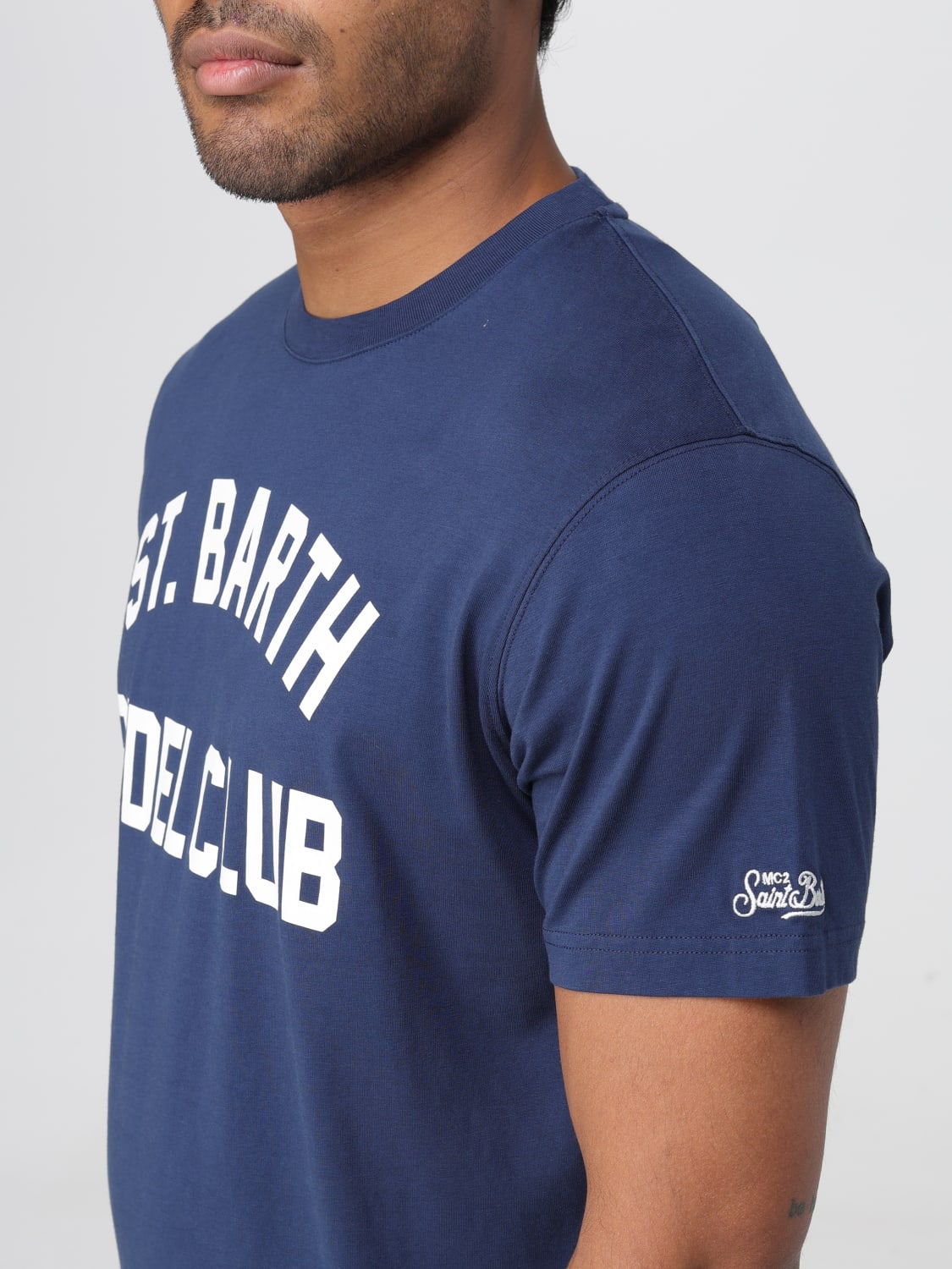 MC2 SAINT BARTH T-SHIRT: T-shirt Padel Club Mc2 Saint Barth in cotone, Blue - Img 3