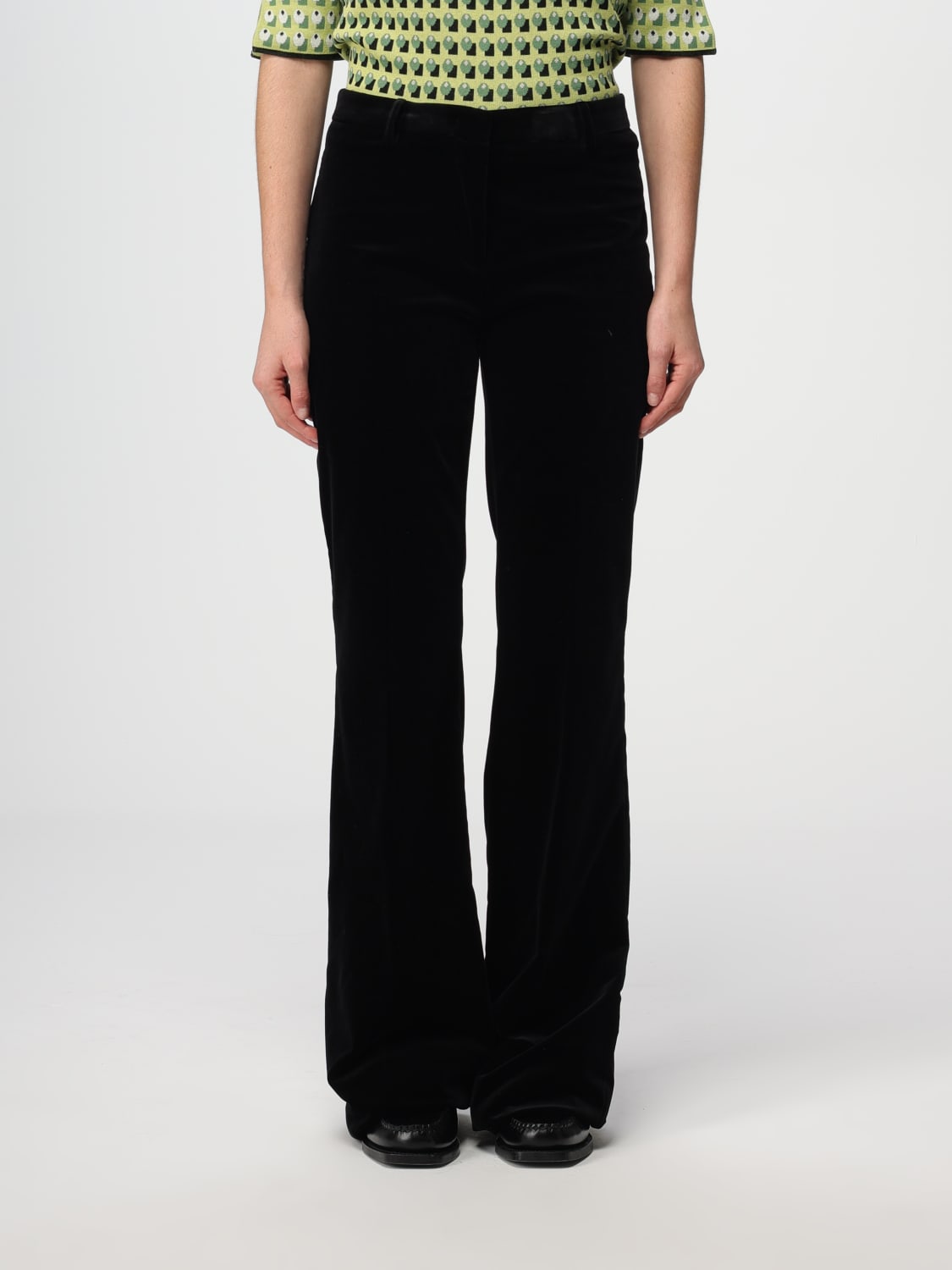 ETRO PANTS: Etro velvet pants, Black - Img 1