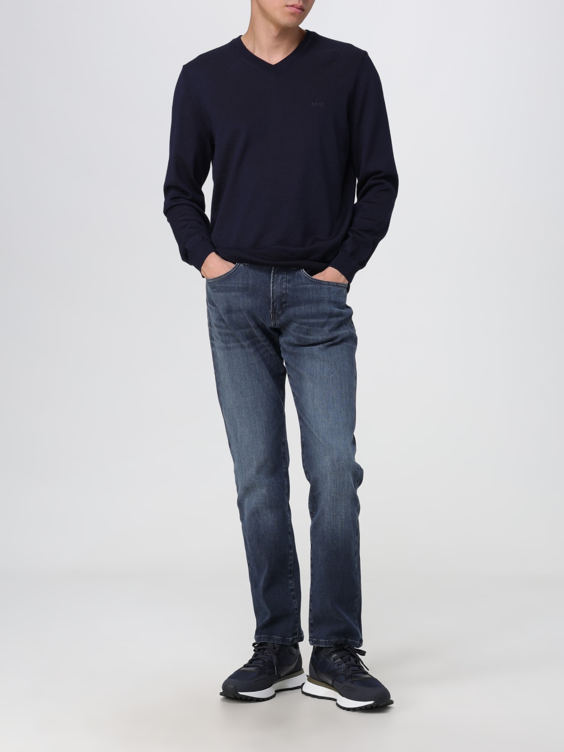 BOSS PULLOVER: Pullover herren Boss, Blau - Img 2