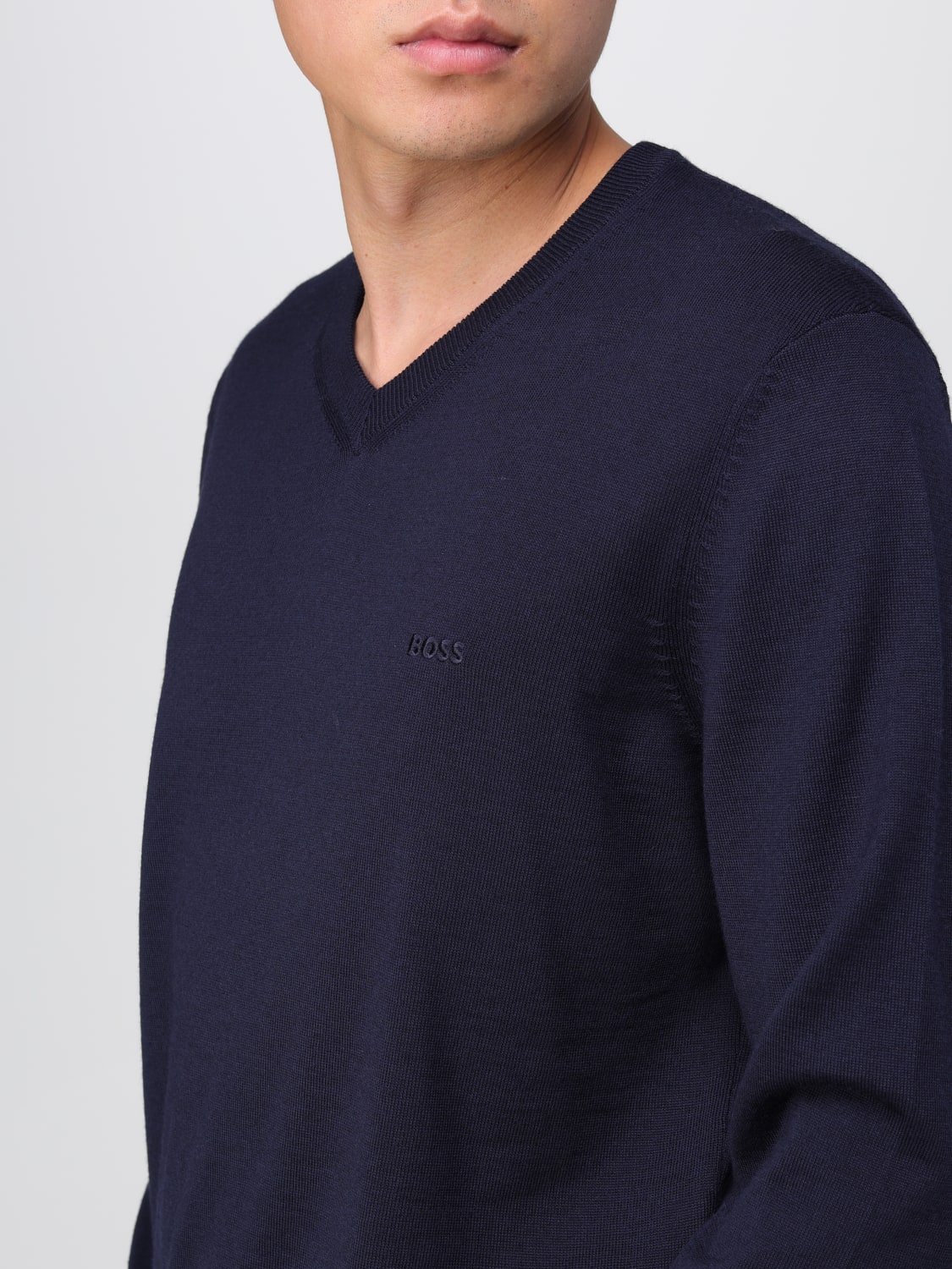 BOSS PULLOVER: Pullover herren Boss, Blau - Img 4