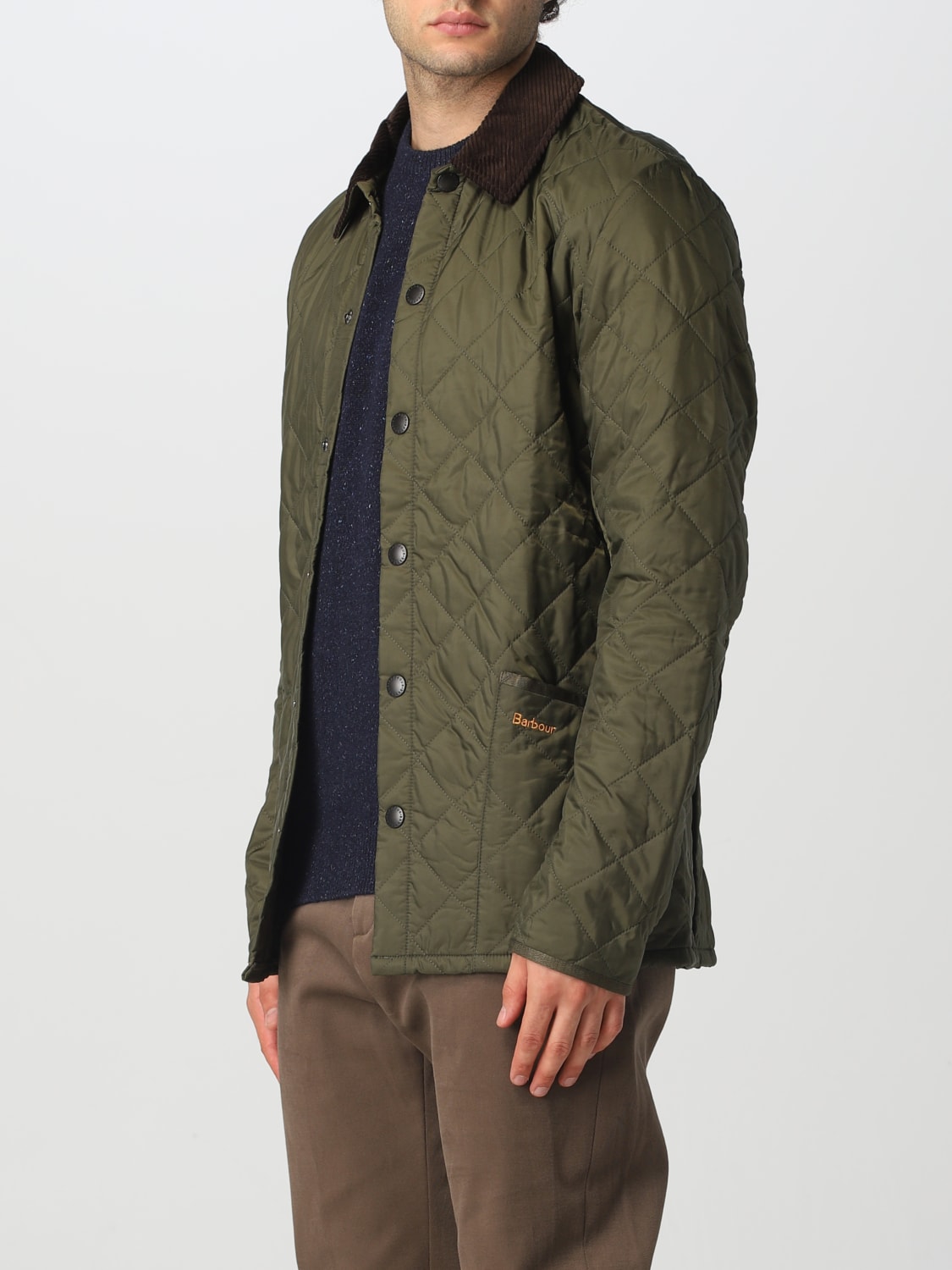 BARBOUR JACKET: Jacket men Barbour, Olive - Img 3