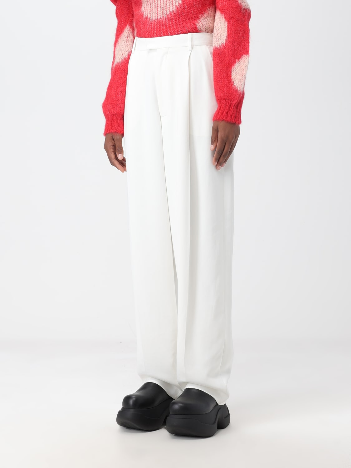 MARNI PANTS: Marni women's pants in stretch viscose, White - Img 4