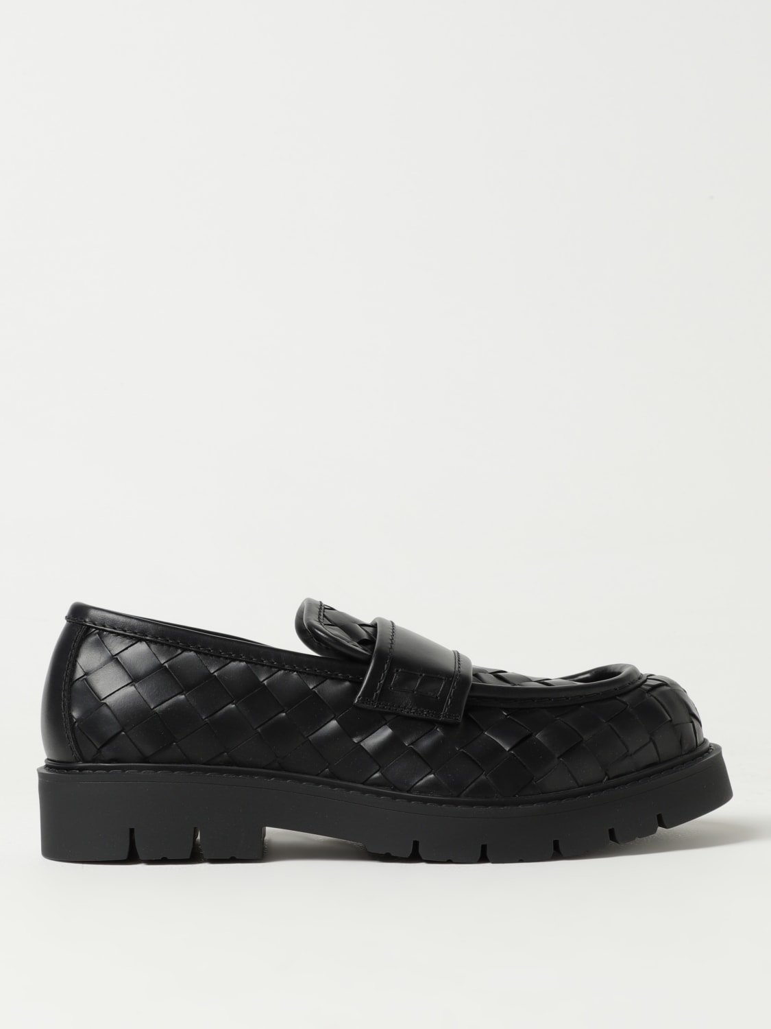 BOTTEGA VENETA LOAFERS: Bottega Veneta mocassins in woven leather, Black - Img 1