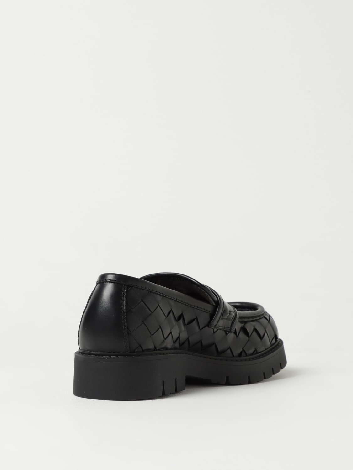 BOTTEGA VENETA LOAFERS: Bottega Veneta mocassins in woven leather, Black - Img 3