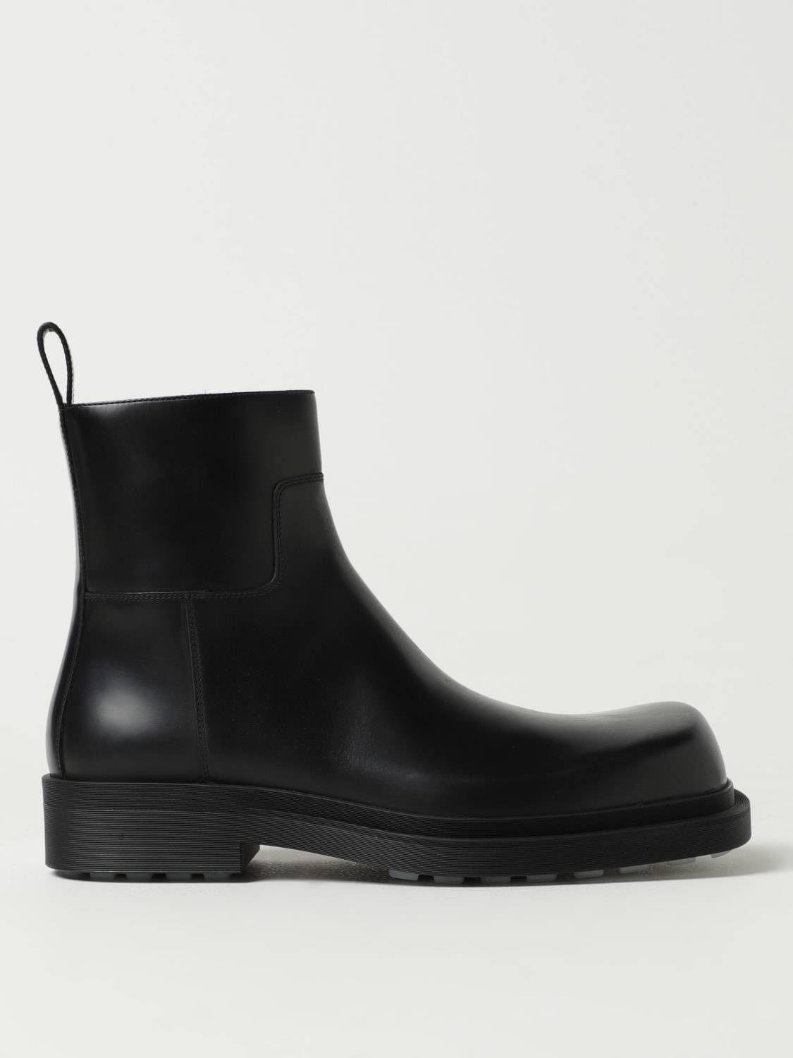 BOTTEGA VENETA BOOTS: Bottega Veneta leather ankle boots, Black - Img 1