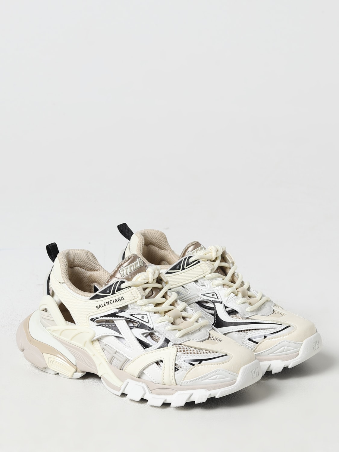 Balenciaga Outlet Track.2 sneakers in mesh and synthetic leather Beige Balenciaga sneakers 690494W3AE3 online at GIGLIO.COM