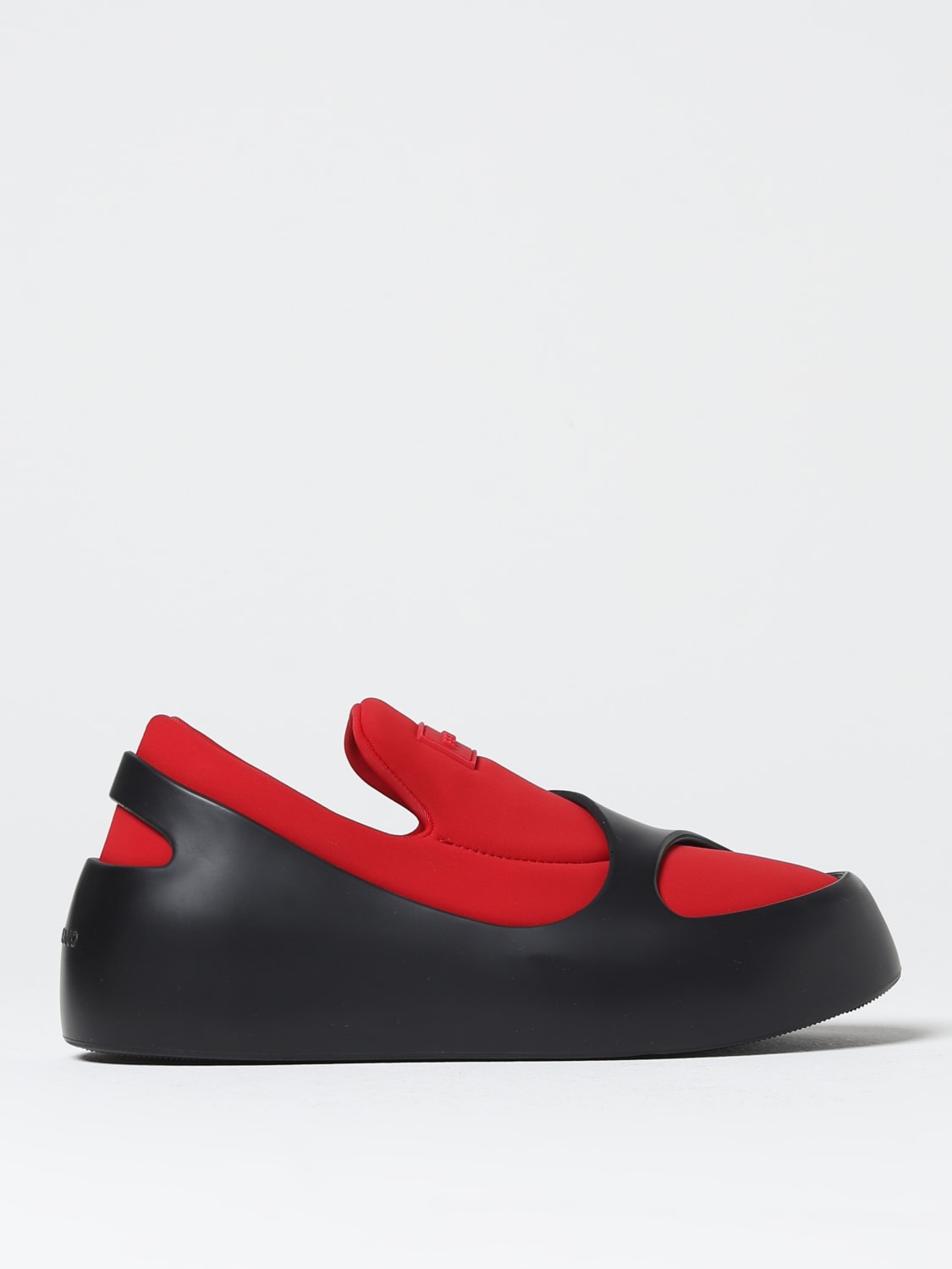 FERRAGAMO LOAFERS: Ferragamo Lunar sabots in neoprene and rubber, Red - Img 1