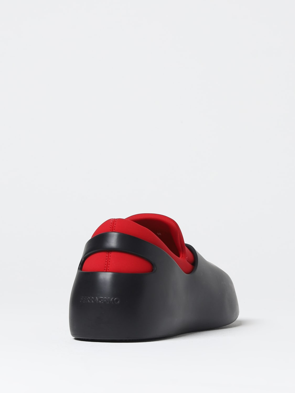 FERRAGAMO LOAFERS: Ferragamo Lunar sabots in neoprene and rubber, Red - Img 3