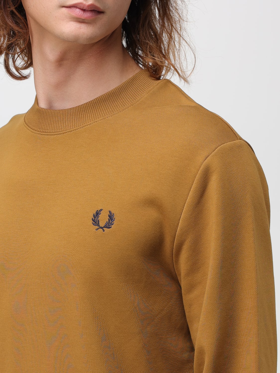 FRED PERRY SUDADERA: Sudadera hombre Fred Perry, Camello - Img 3