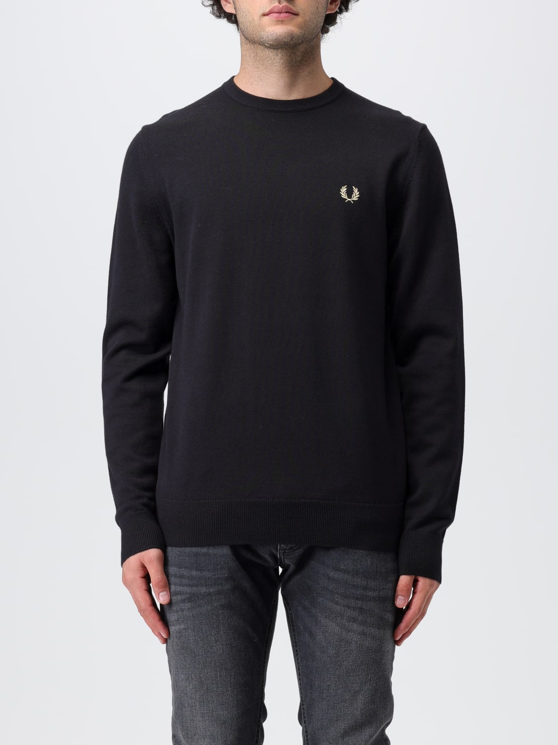 Giglio Maglia Fred Perry in lana e cotone con ricamo